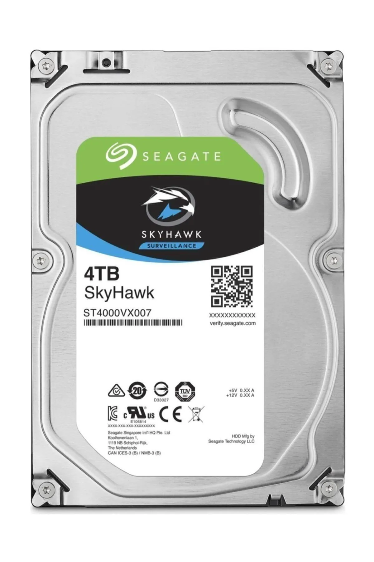 Seagate Skyhawk 3.5" 4tb Sata 3.0 64mb 190mb/s Rv Sensör 5900rpm 64hd