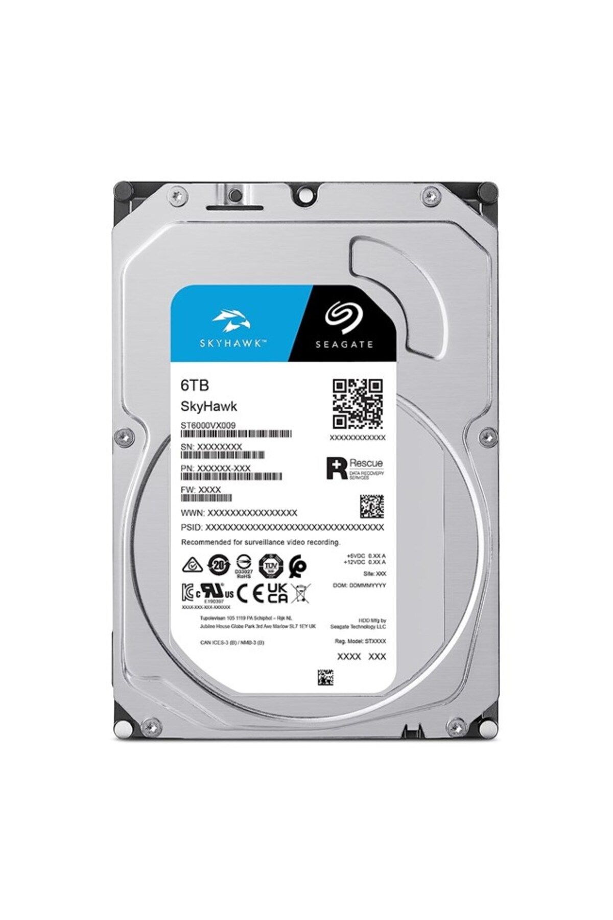 Seagate Skyhawk 6tb 5400rpm 256mb -st6000vx009