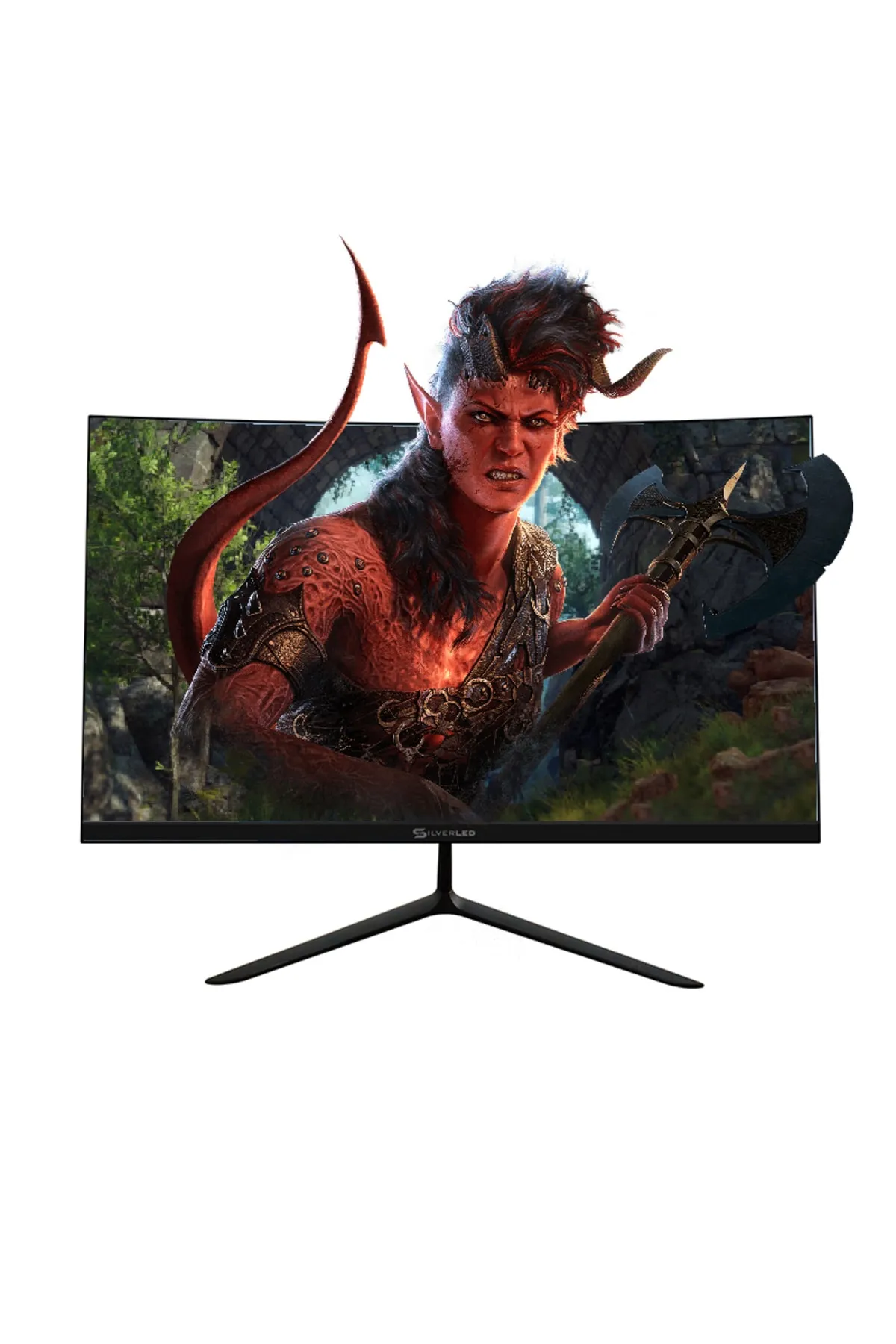 Silverled Sl-q24 24" 4ms 75hz Hdmı Vga Curved Frameless Gaming Monitör