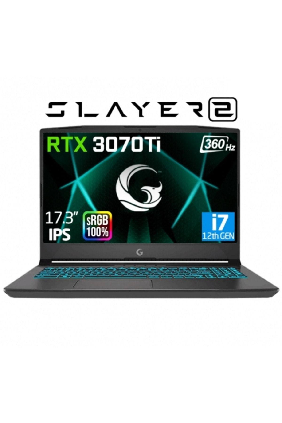 Game Garaj Slayer2 D5 10XL-3070Ti C3 i7-12700H 16GB 1TB SSD RTX3070Ti 17.3" Free DOS