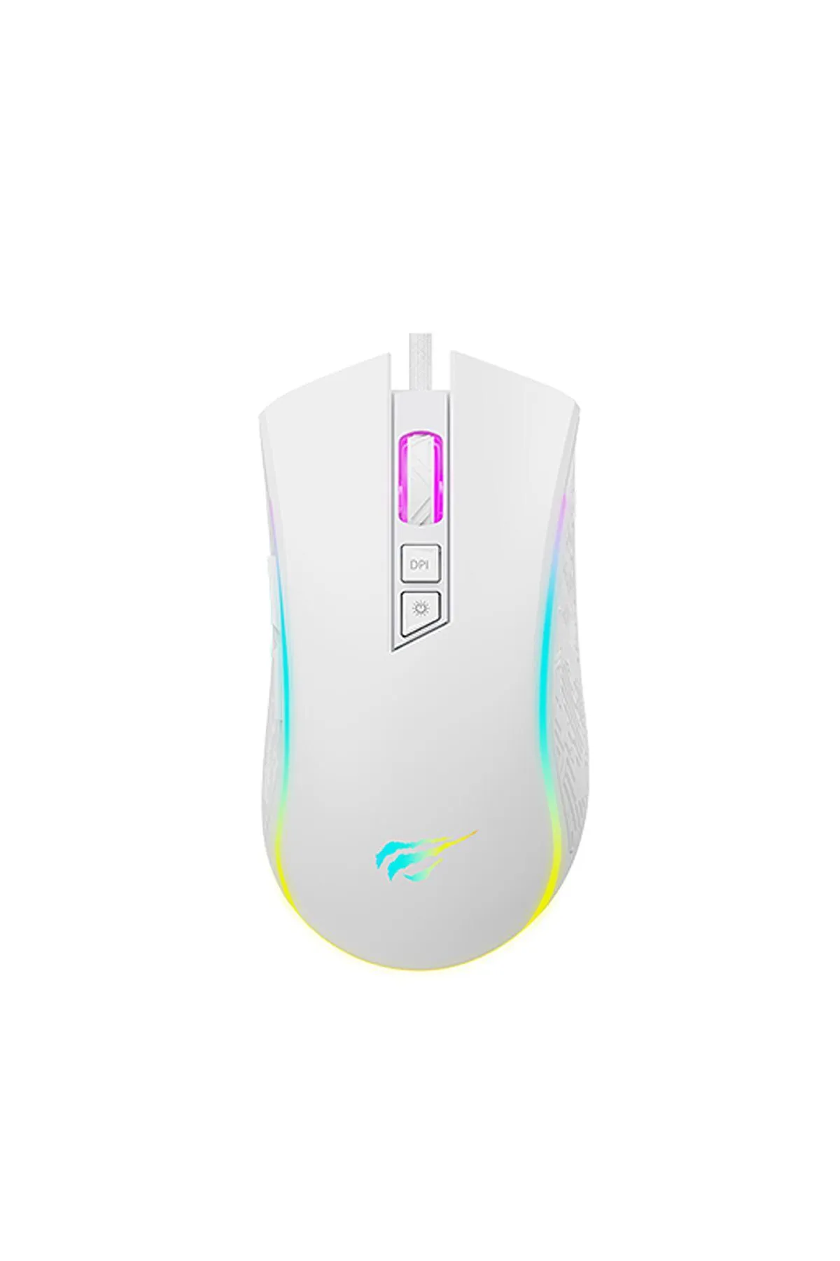 Havit slcshp Sale MS1034 RGB Gaming Makrolu Programlanabilir Oyuncu Mouse - Beyaz gls 210035 shopslck 1061