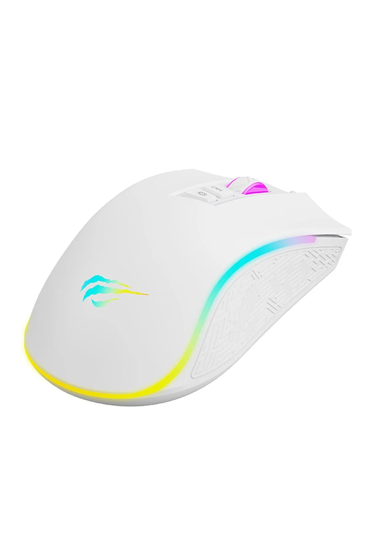 Havit slcshp Sale MS1034 RGB Gaming Makrolu Programlanabilir Oyuncu Mouse - Beyaz gls 210035 shopslck 1061