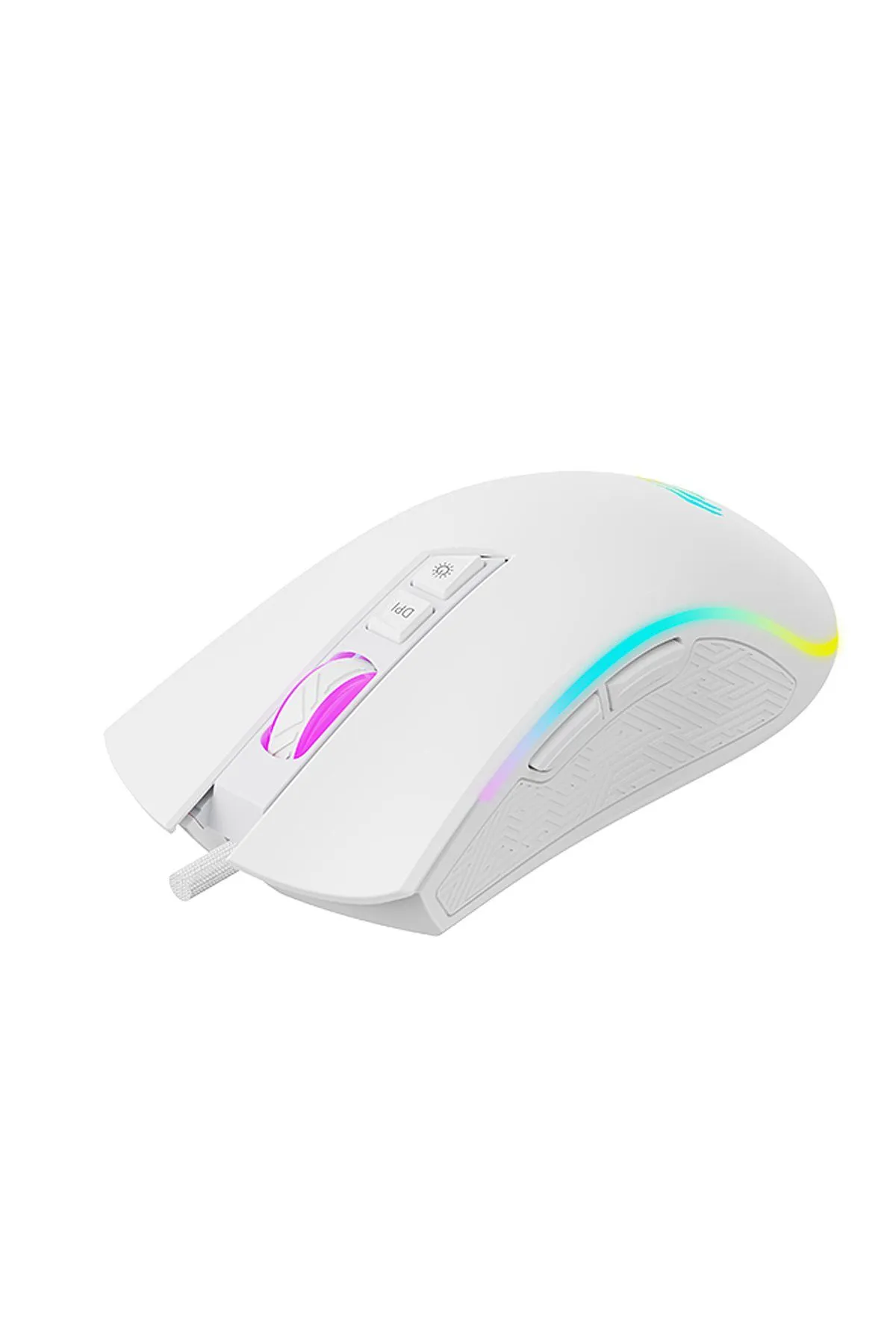 Havit slcshp Sale MS1034 RGB Gaming Makrolu Programlanabilir Oyuncu Mouse - Beyaz gls 210035 shopslck 1061