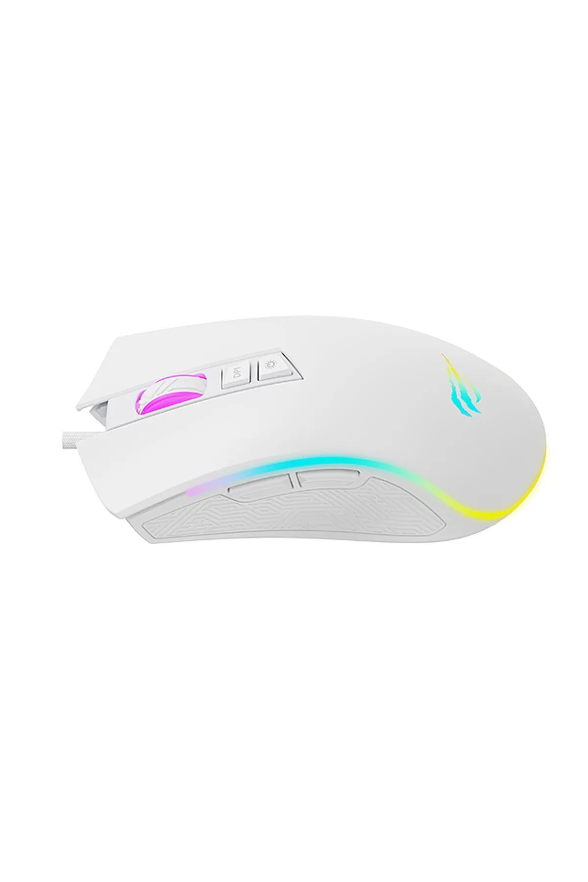 Havit slcshp Sale MS1034 RGB Gaming Makrolu Programlanabilir Oyuncu Mouse - Beyaz gls 210035 shopslck 1061