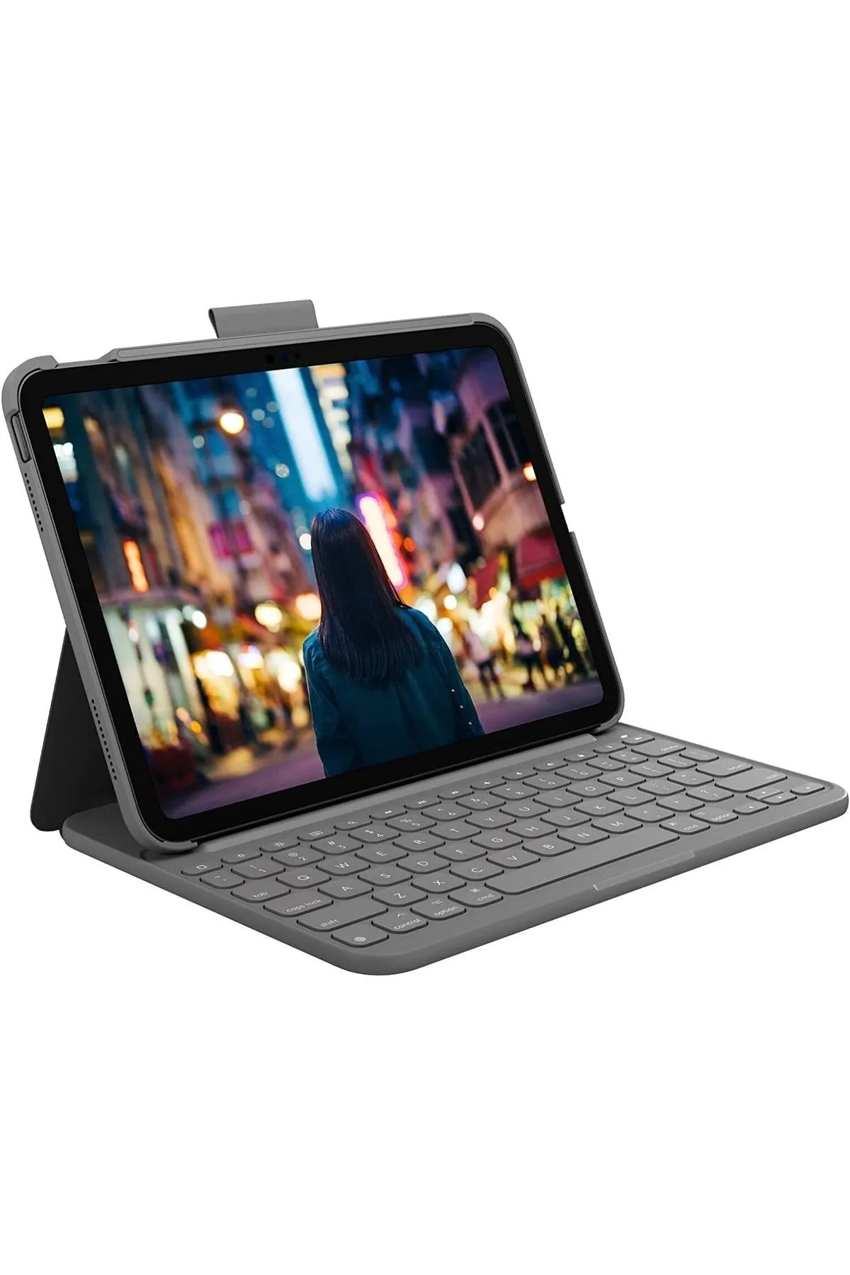 Logitech Slim Folio Ipad 10. Nesil Uyumlu Türkçe Klavyeli Kılıf Yeni Desen 440583