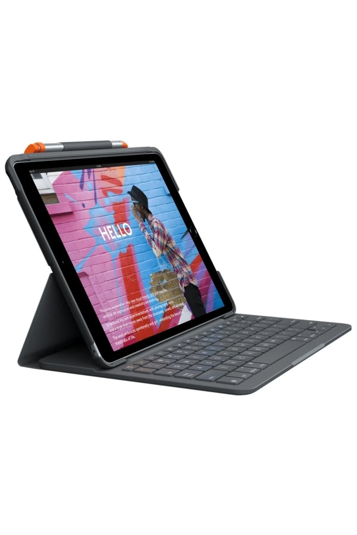 Logitech Slim Folio Ipad 7. Nesil Ve 8. Nesil Için Klavyeli Kılıf (TÜRKÇE, Q)