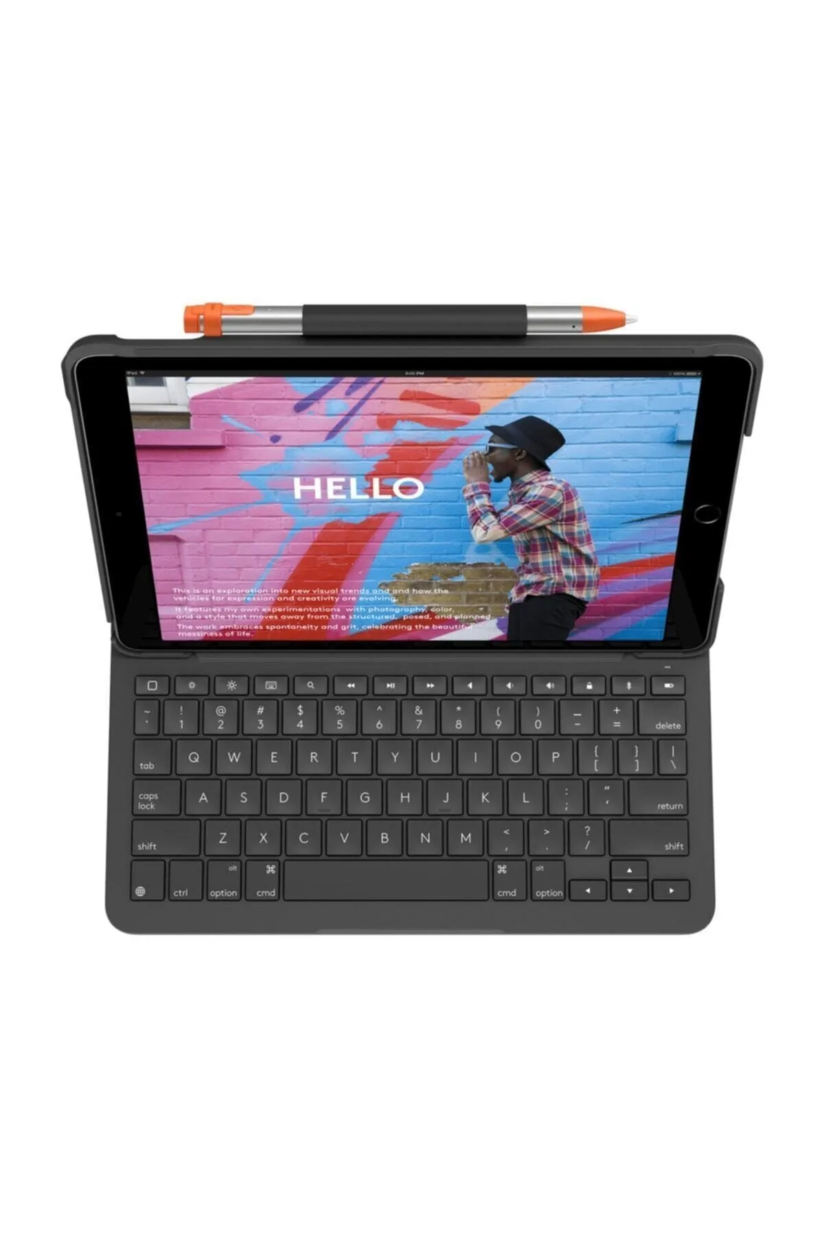 Logitech Slim Folio Ipad 7. Nesil Ve 8. Nesil Için Klavyeli Kılıf (TÜRKÇE, Q)