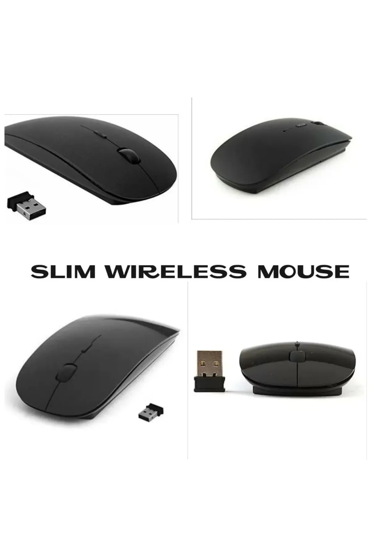 ATAEXPRESS Slim Kablosuz Mouse Maus Sessiz Acer Hp Dell Toshiba Birçok Markaya Uyumlu