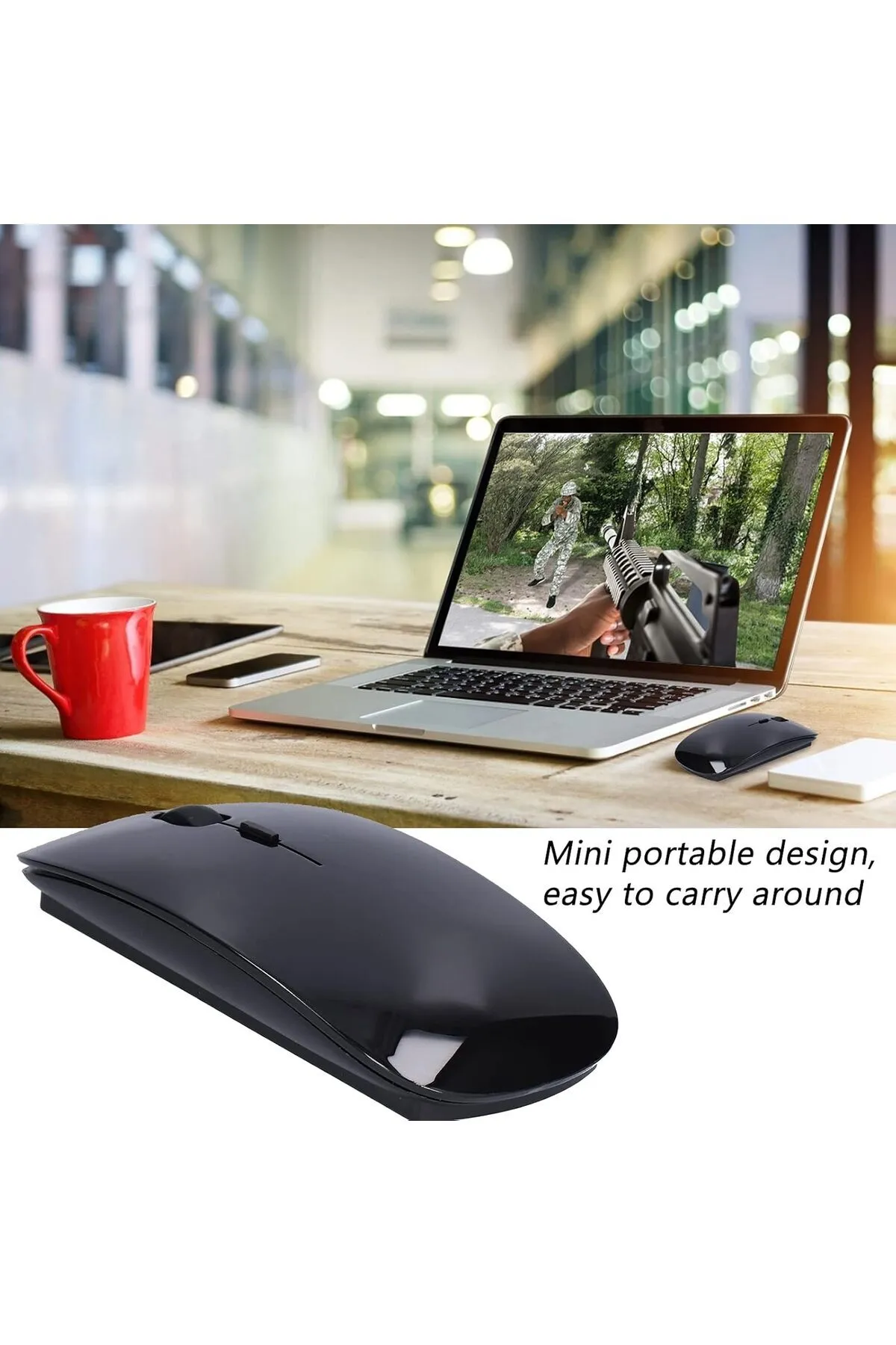 ATAEXPRESS Slim Kablosuz Mouse Maus Sessiz Acer Hp Dell Toshiba Birçok Markaya Uyumlu