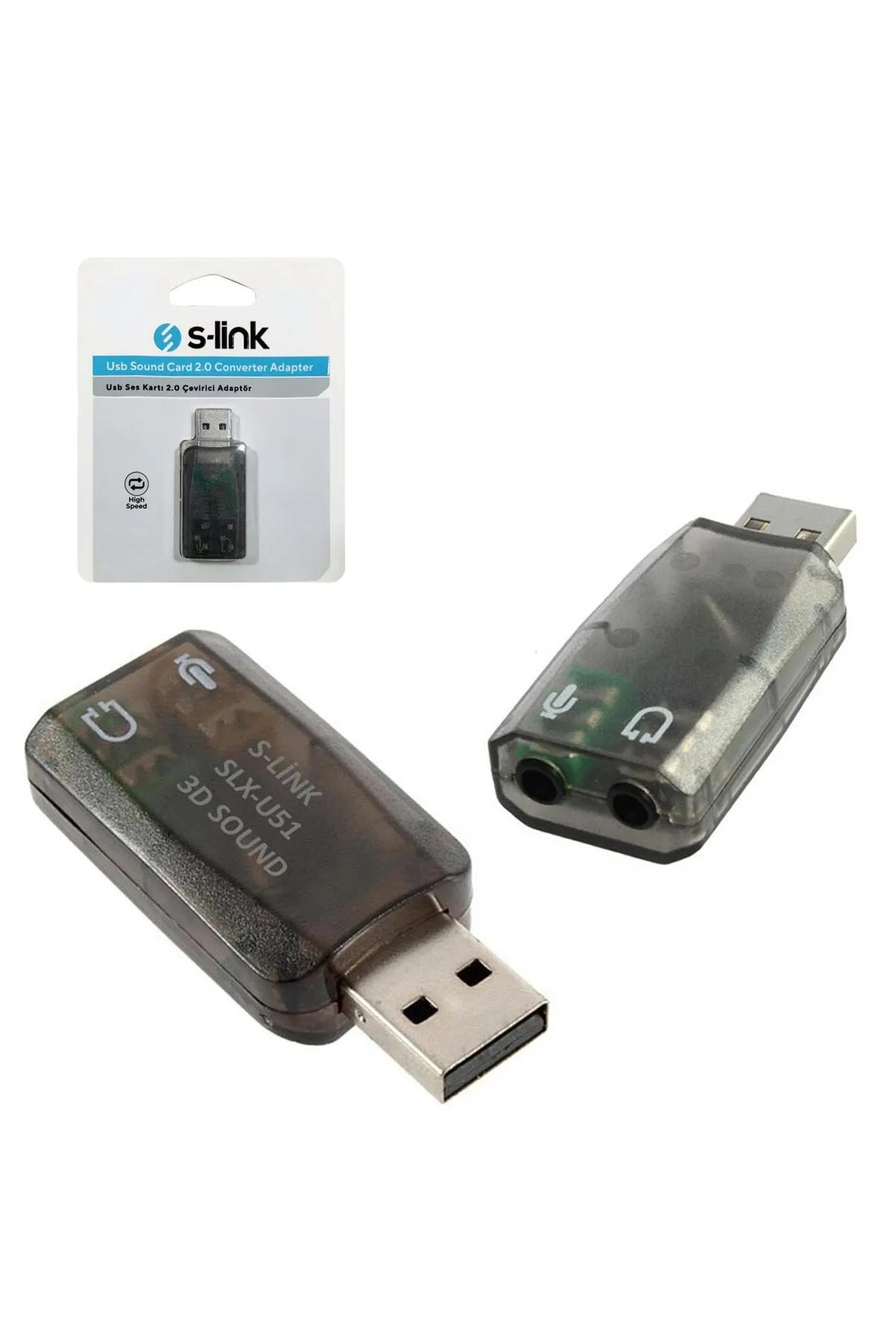 Genel Markalar SLX-U51 Usb Ses Kartı Mikrofonlu