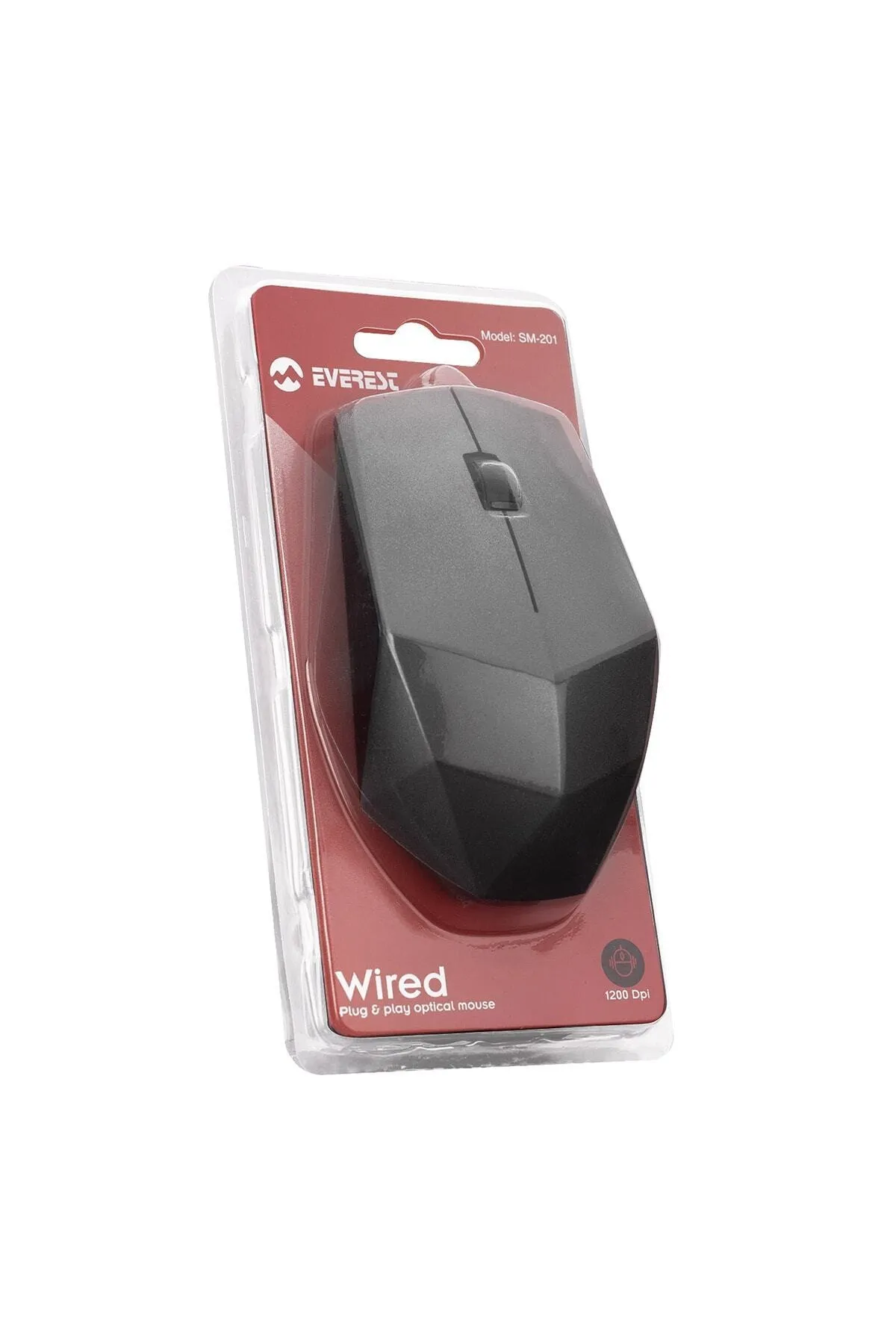 Everest Sm-201 Usb Gri 1200dpi Optik Kablolu Mouse