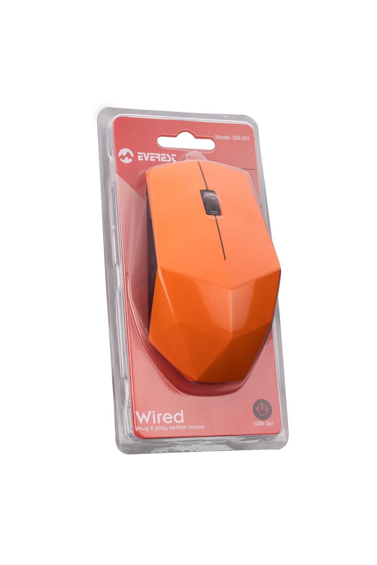 Everest Sm-201 Usb Turuncu 1200dpi Optik Kablolu Mouse