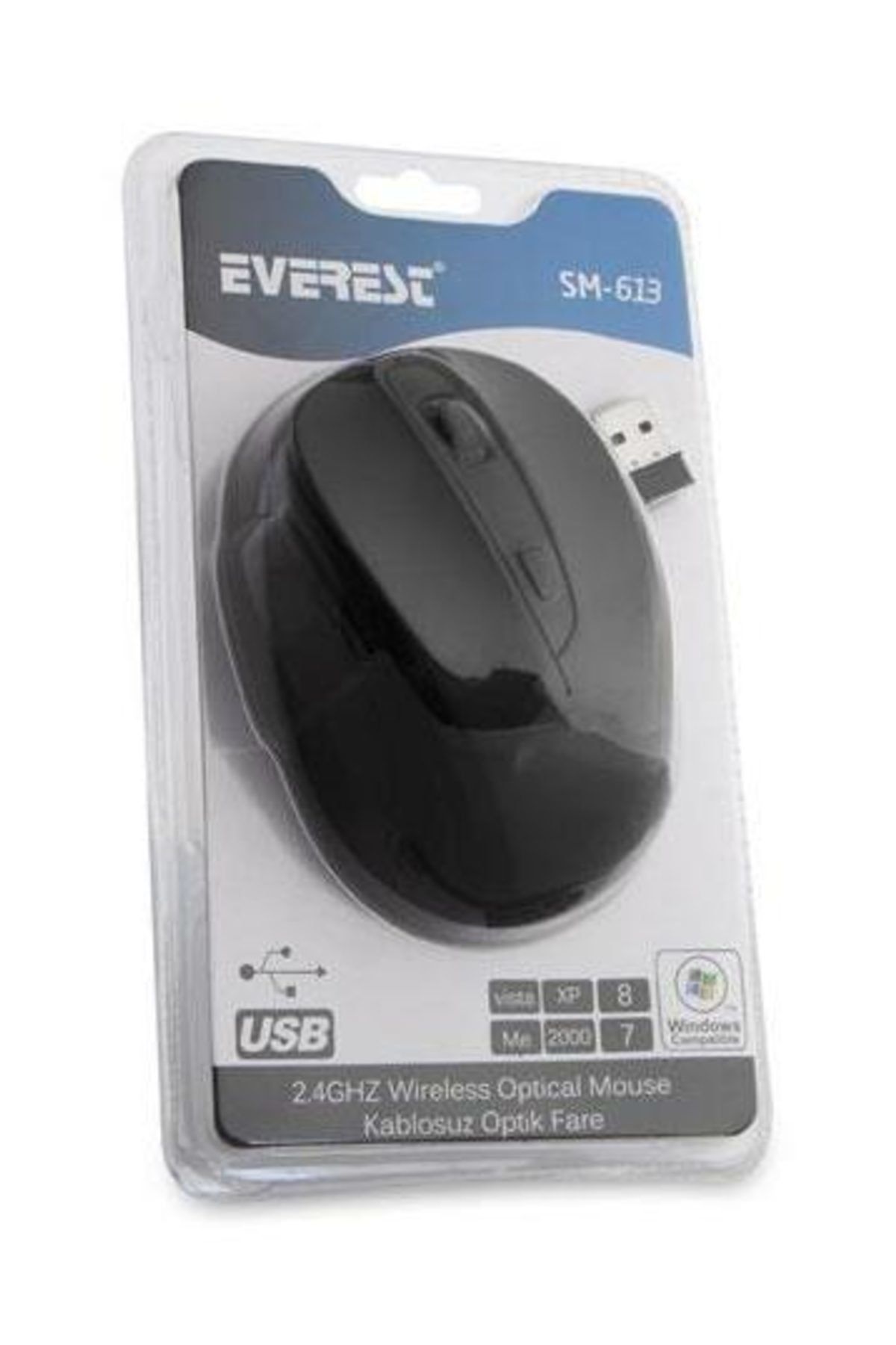 Everest Sm-613 Siyah 2.4Ghz Optik Kablosuz Mouse Yeni Model 959907