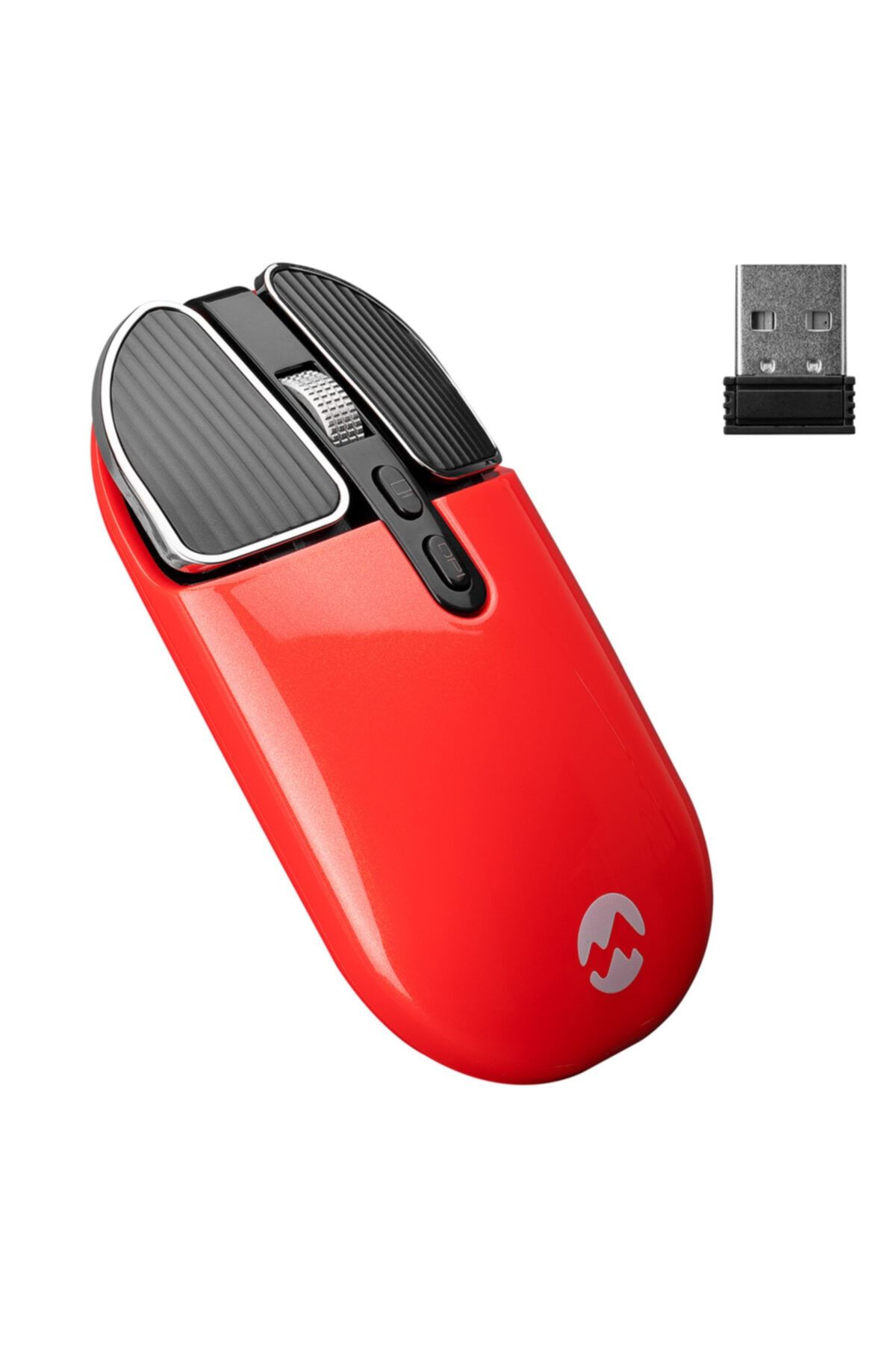 Everest Sm-619 Metalik Kırmızı 1600dpi Süper Sessiz Şarjlı Premium Kablosuz Mouse