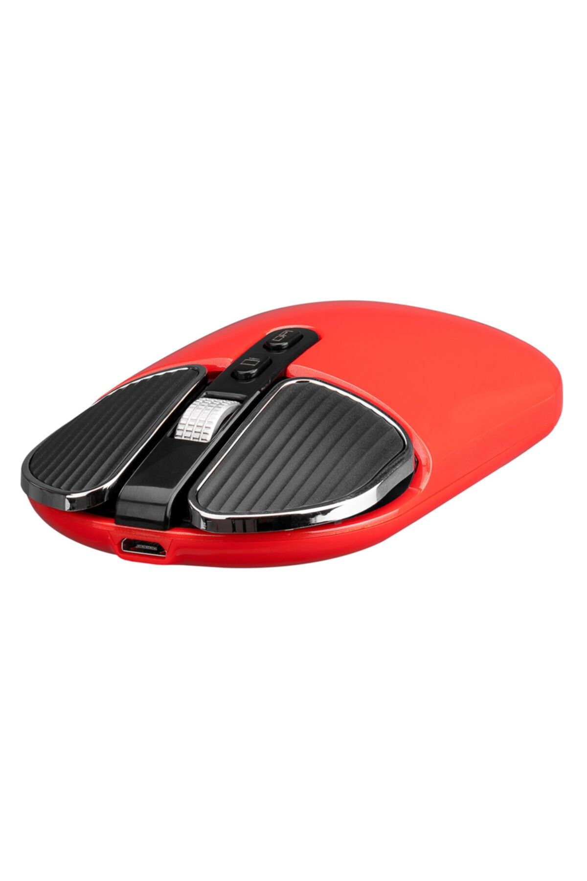 Everest Sm-619 Metalik Kırmızı 1600dpi Süper Sessiz Şarjlı Premium Kablosuz Mouse