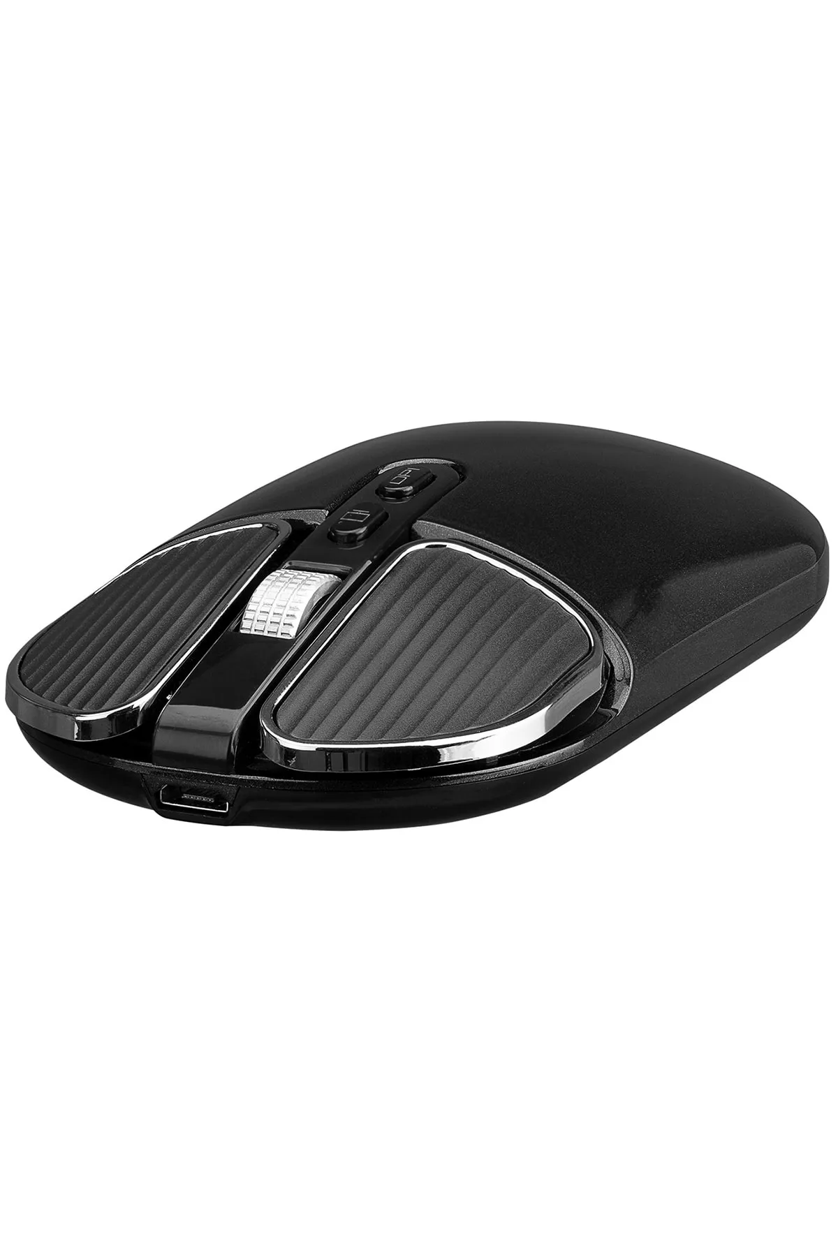 Everest Sm-619 Metalik Siyah 1600 Dpı 2.4 Ghz Süper Sessiz Şarj Edilebilir Premium Kablosuz Mouse