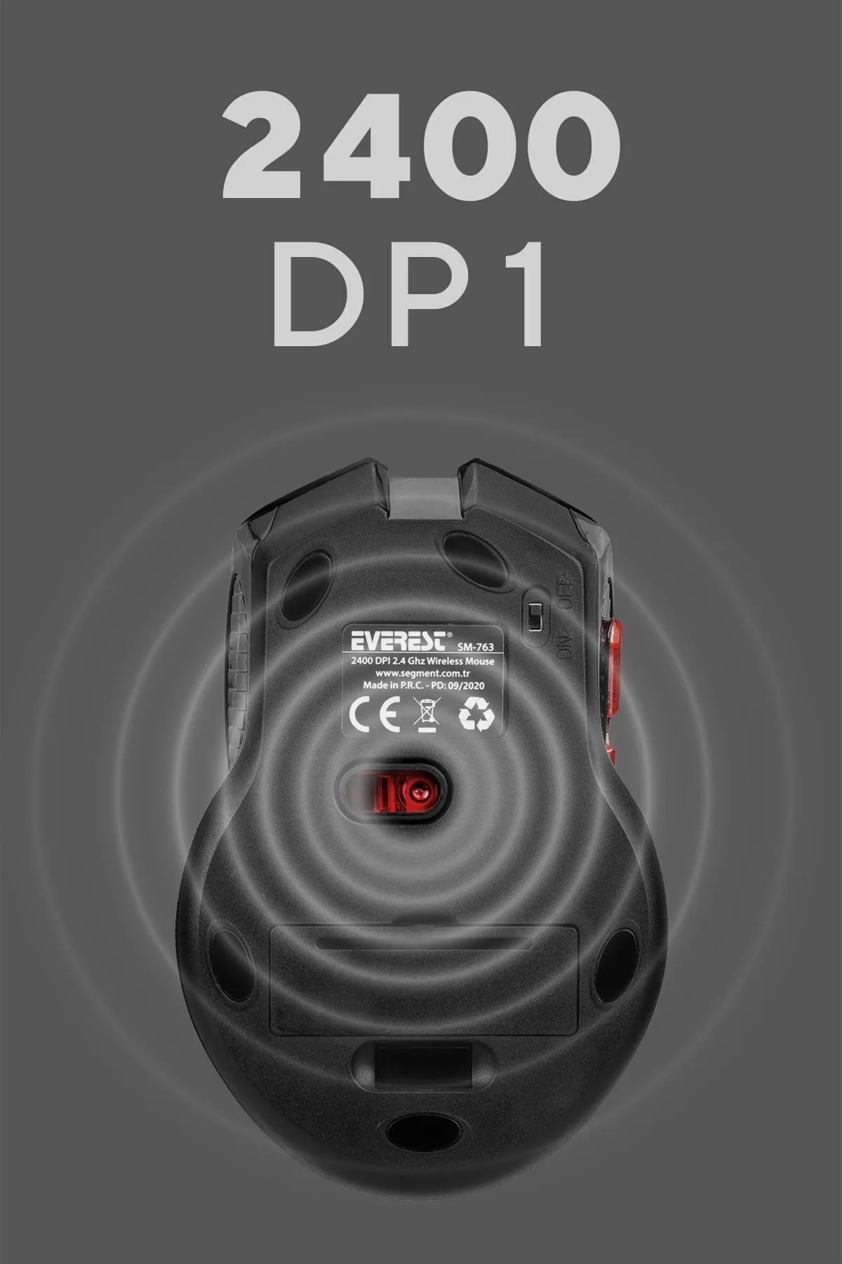 Everest Sm-763 2400 Dpi 2.4 Ghz Aydınlatmalı Gaming Oyuncu Kablosuz Mouse