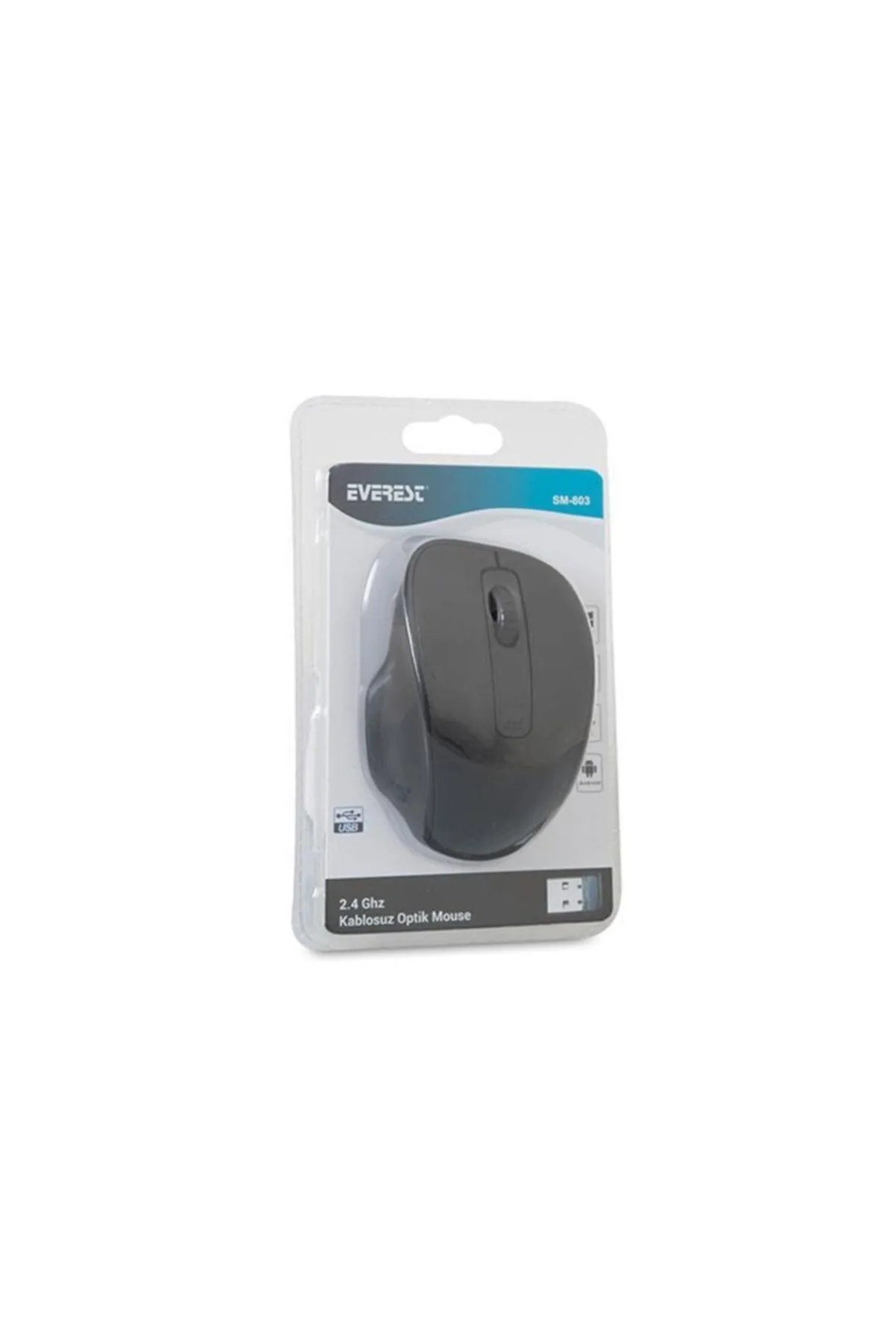 Everest Sm-803 Usb Siyah 800/1200/1600dpi Kablosuz Mouse