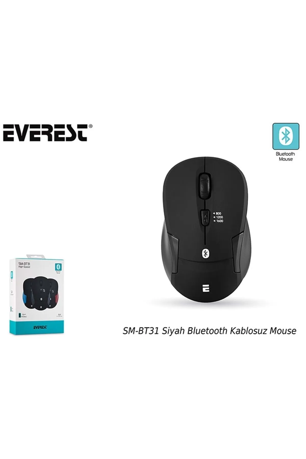 Everest Sm-bt31 Siyah Bluetooth Kablosuz Mouse