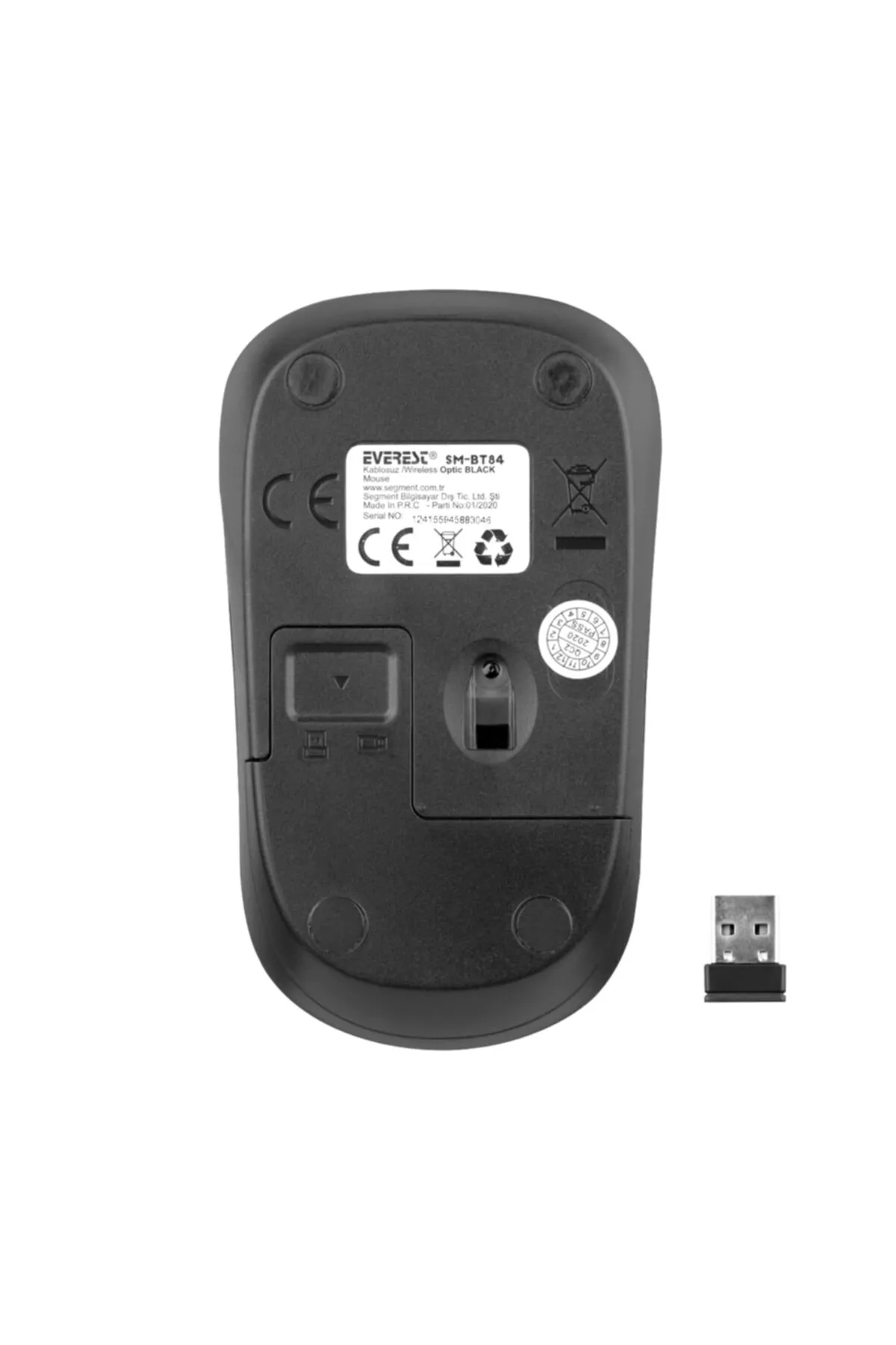 Everest Sm-bt84 Bluetooth Siyah 800-1200-1600dpi Optik Kablosuz Mouse Modern Tasarım 431550