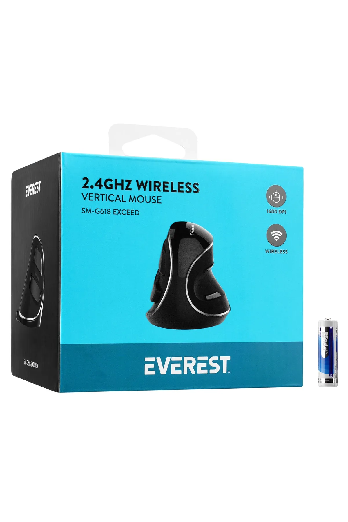 Everest Sm-g618 Exceed Kablosuz Mouse 6tuşlu Wireless Mouse Ergonomik Mouse Dikey Mouse Bilek Destek