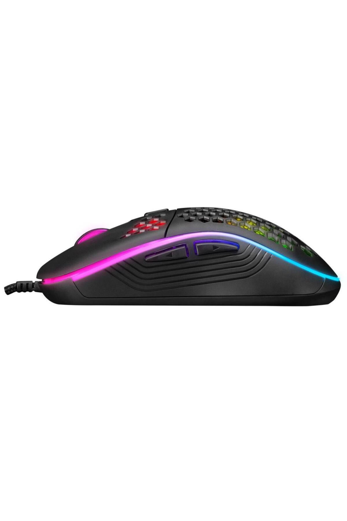 Everest Sm-g66 X-hole Usb Siyah 7d Optik 8000dpi Led Işıklı Gaming Oyuncu Mouse