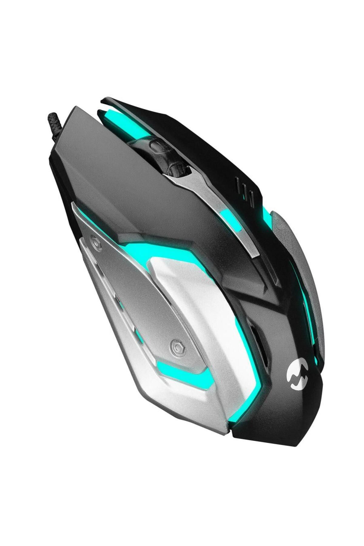 Everest Sm-g72 Usb Siyah-gümüş Işıklandırmalı Oyuncu Mouse