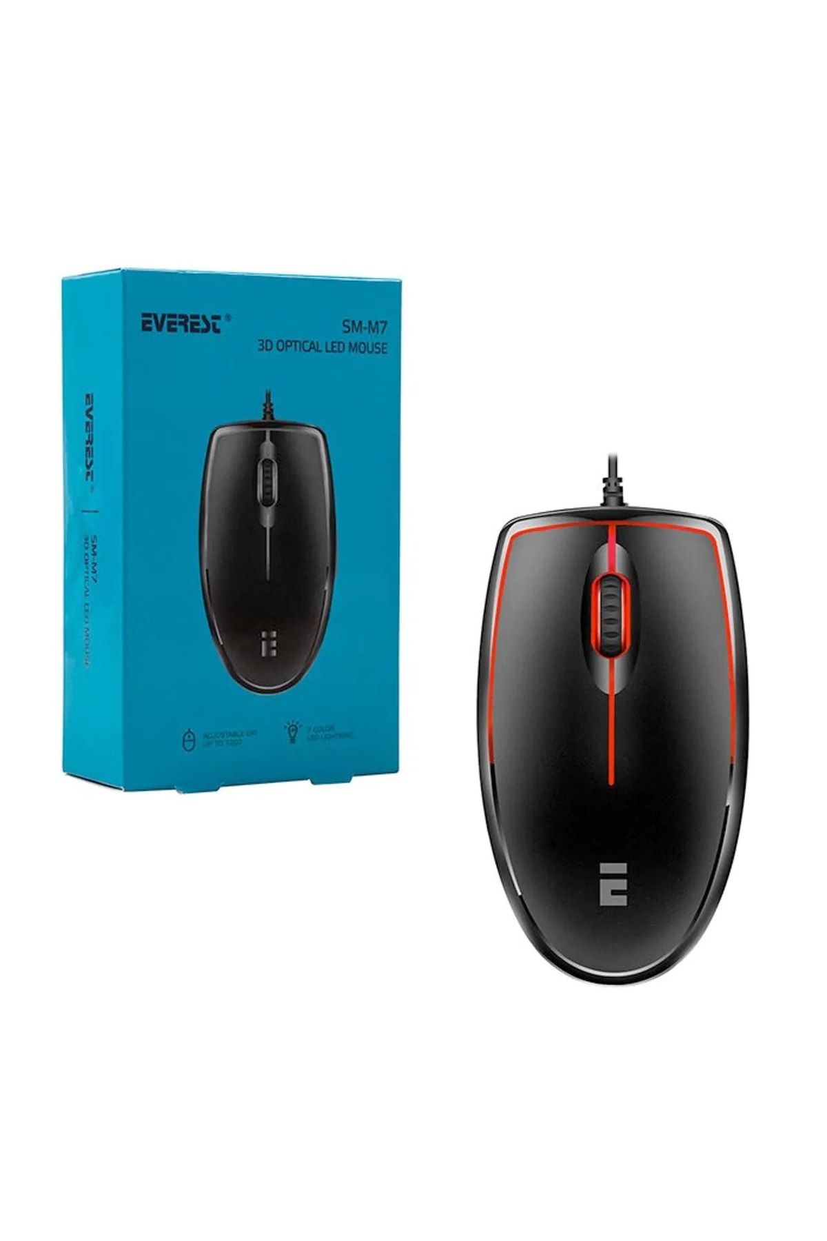 Everest Sm-m7 3d Optik Led Mouse