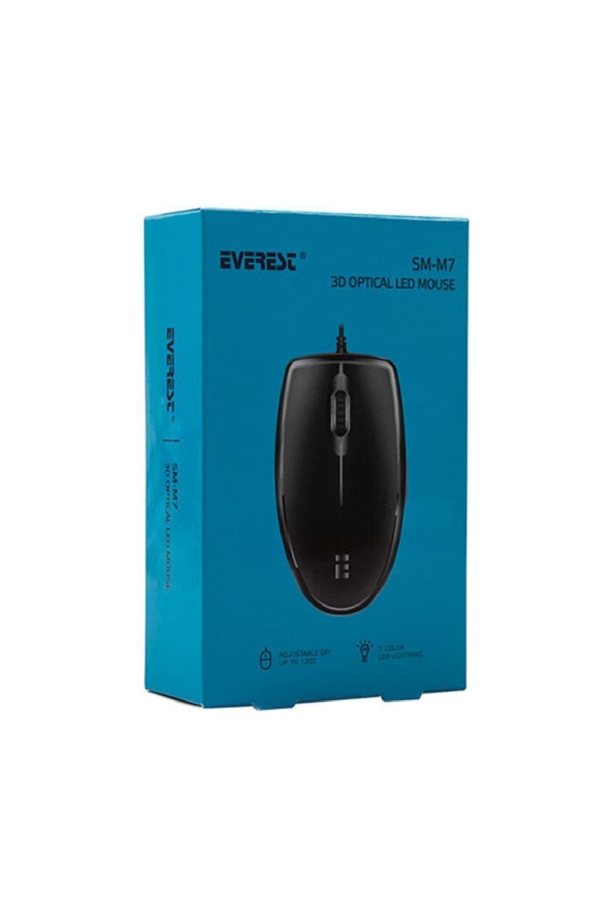 Everest Sm-m7 Usb Kablolu Işıklı Optik Mouse