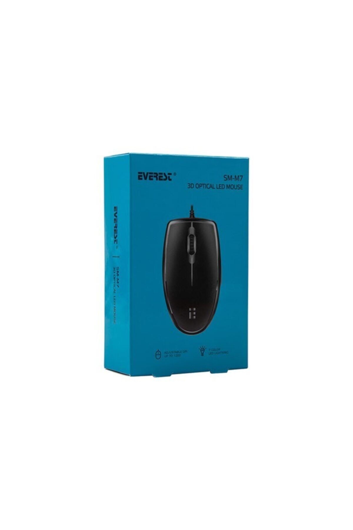 Everest Sm-m7 Usb Siyah 3d Optik Led Mouse