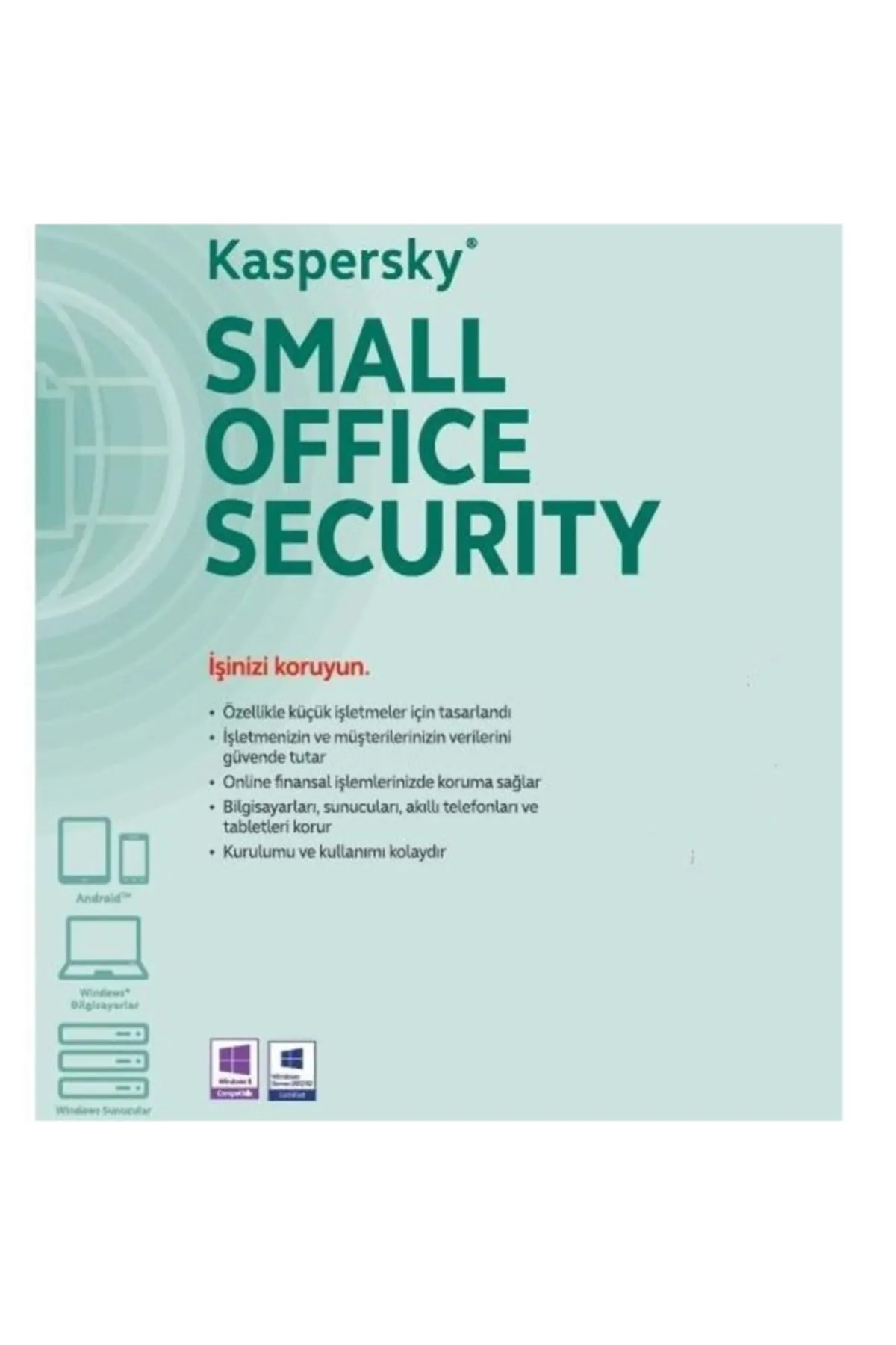 Genel Markalar Small Office Security 1yıl 1server + 5kullanıcı + 5 mobil cihaz