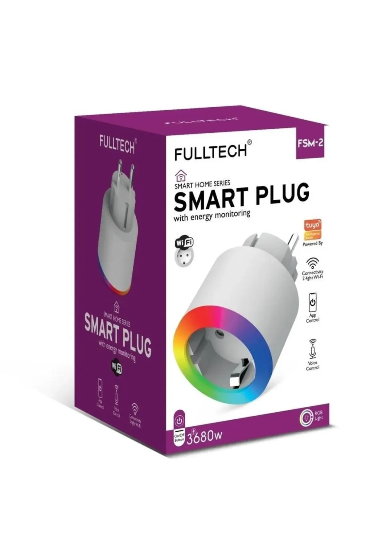 Fillikutum Smart Plug Akım Korumalı Akıllı Priz Rgb Işıklı 2.4 G Wifi