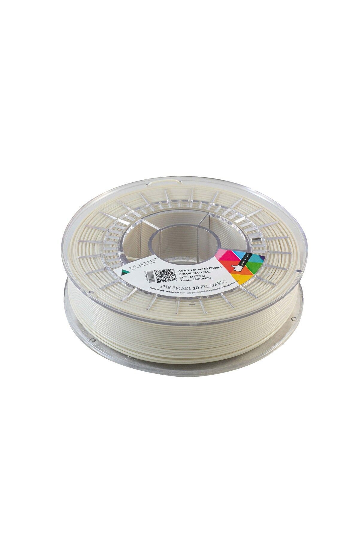 Smart Materials 3D Smartfil ASA 1.75mm NATURAL 750g Filament