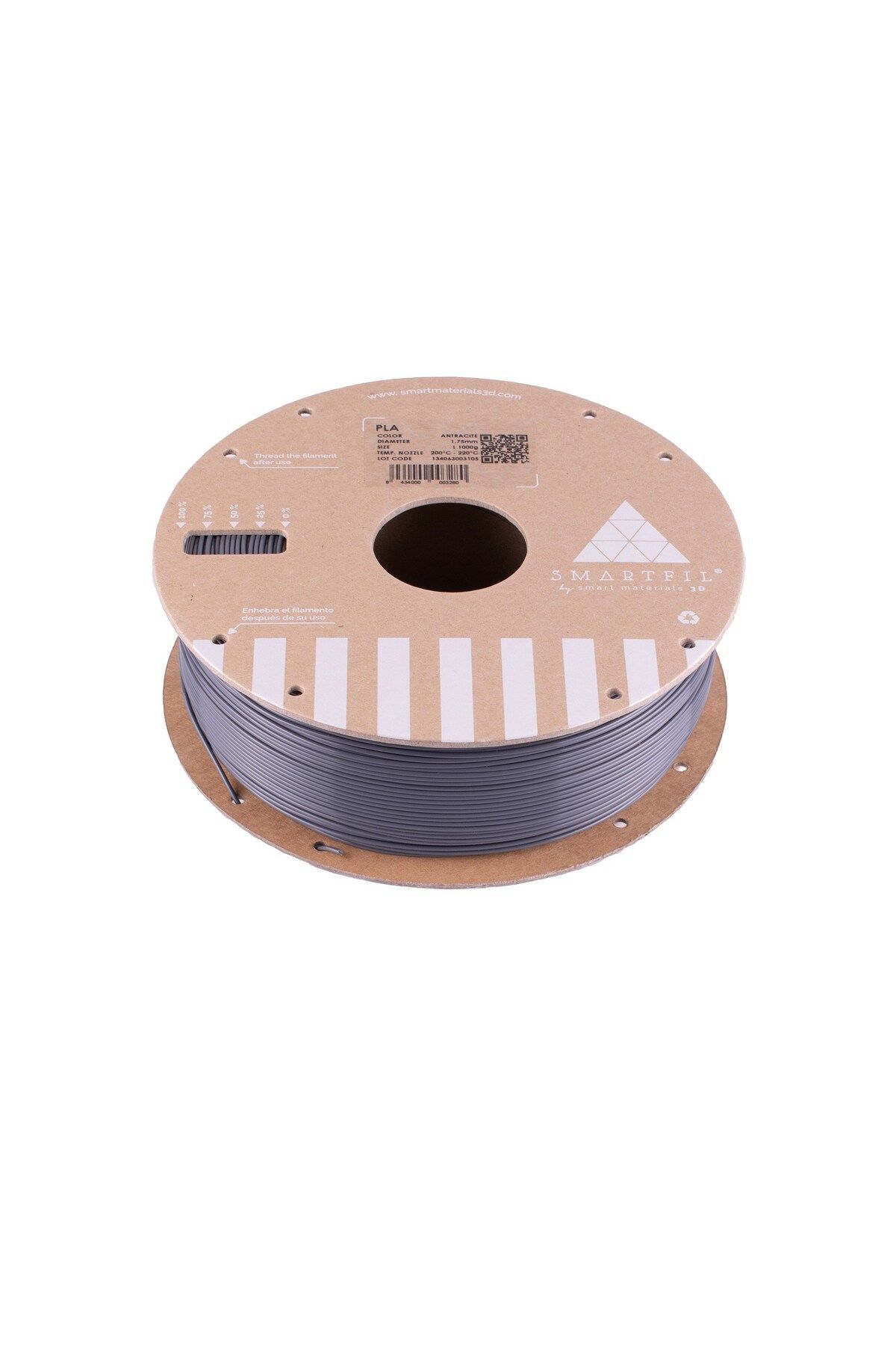 Smart Materials 3D Smartfil PLA 1.75mm ANTRASİT 1000g Filament