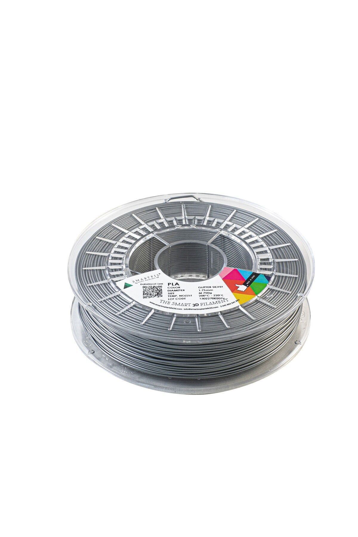 Smart Materials 3D Smartfil PLA 1.75mm SİMLİ GÜMÜŞ 750g Filament