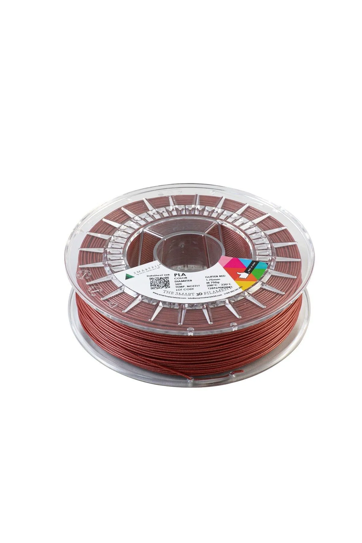 Smart Materials 3D Smartfil PLA 1.75mm SİMLİ KIRMIZI 750g Filament