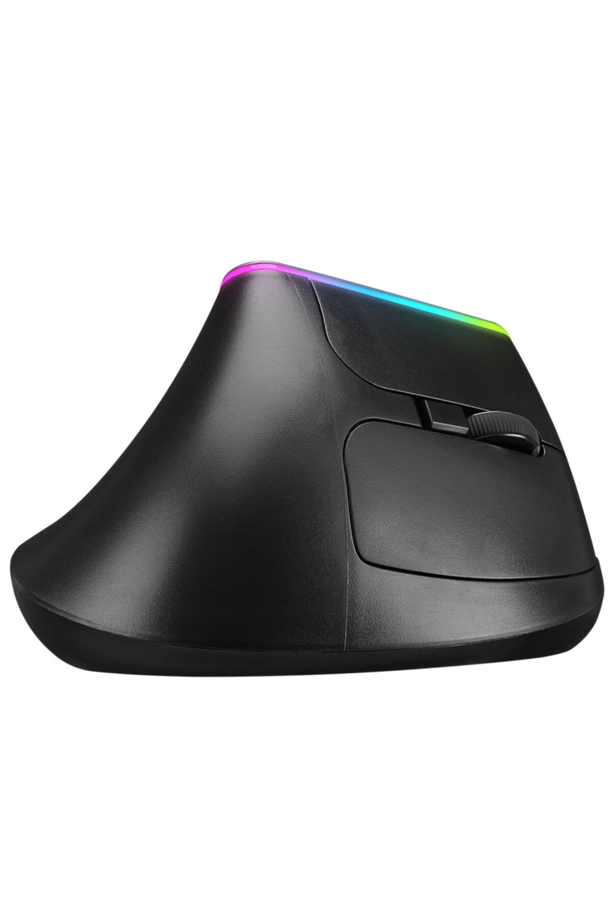 Everest Smw-618 Rgb Işıklı Ergonomik Dikey Tutuşlu Vertical Siyah Kablosuz Mouse