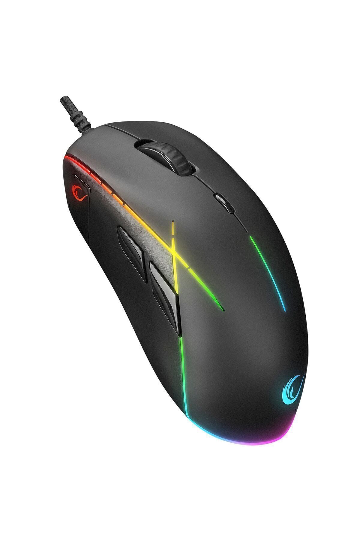 Rampage Smx-r115 Gear-x 6400dpi Hareketli Rgb Işıklı 9 Adet Makro Tuşlu Gaming Oyuncu Mouse