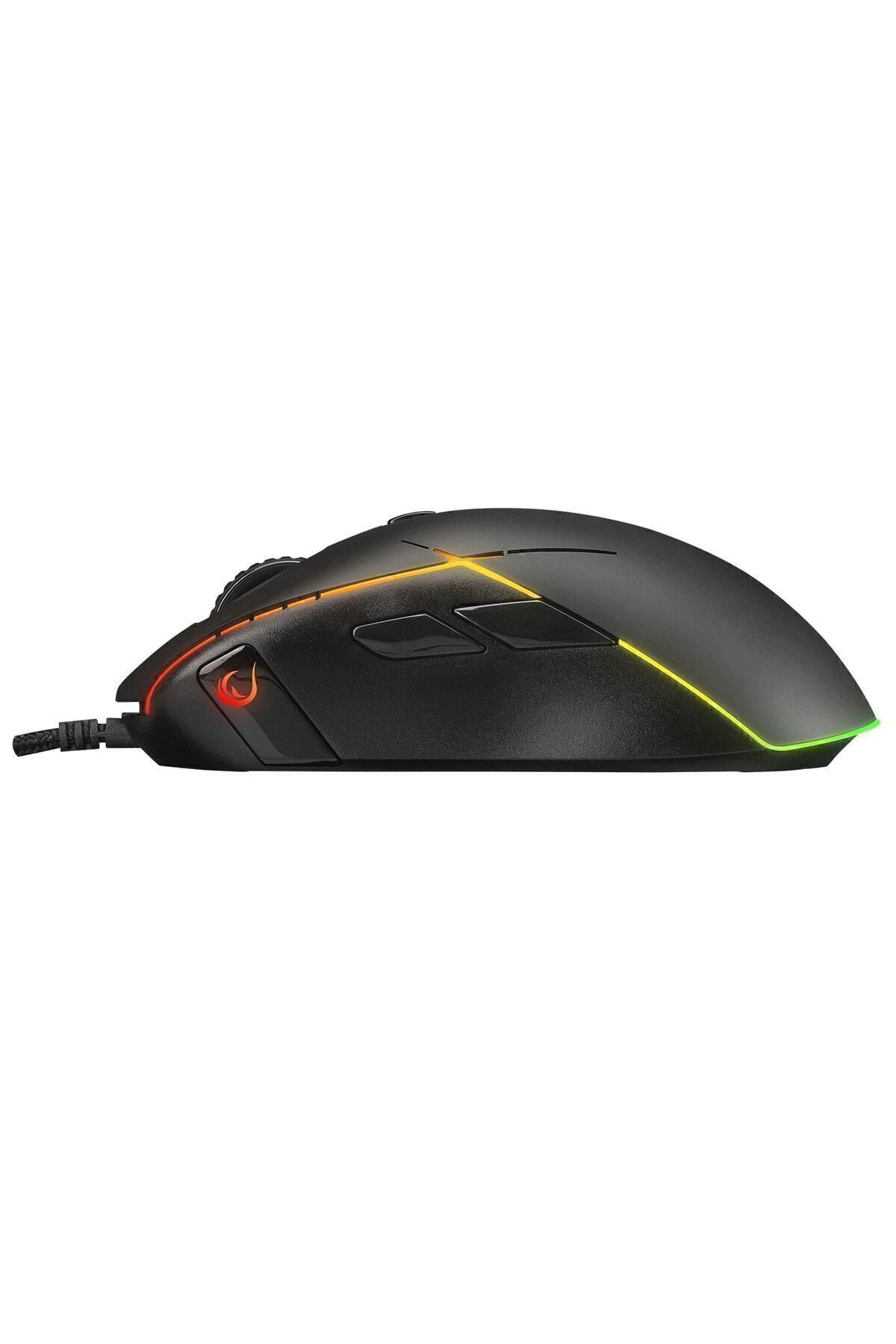 Rampage Smx-r115 Gear-x 6400dpi Hareketli Rgb Işıklı 9 Adet Makro Tuşlu Gaming Oyuncu Mouse