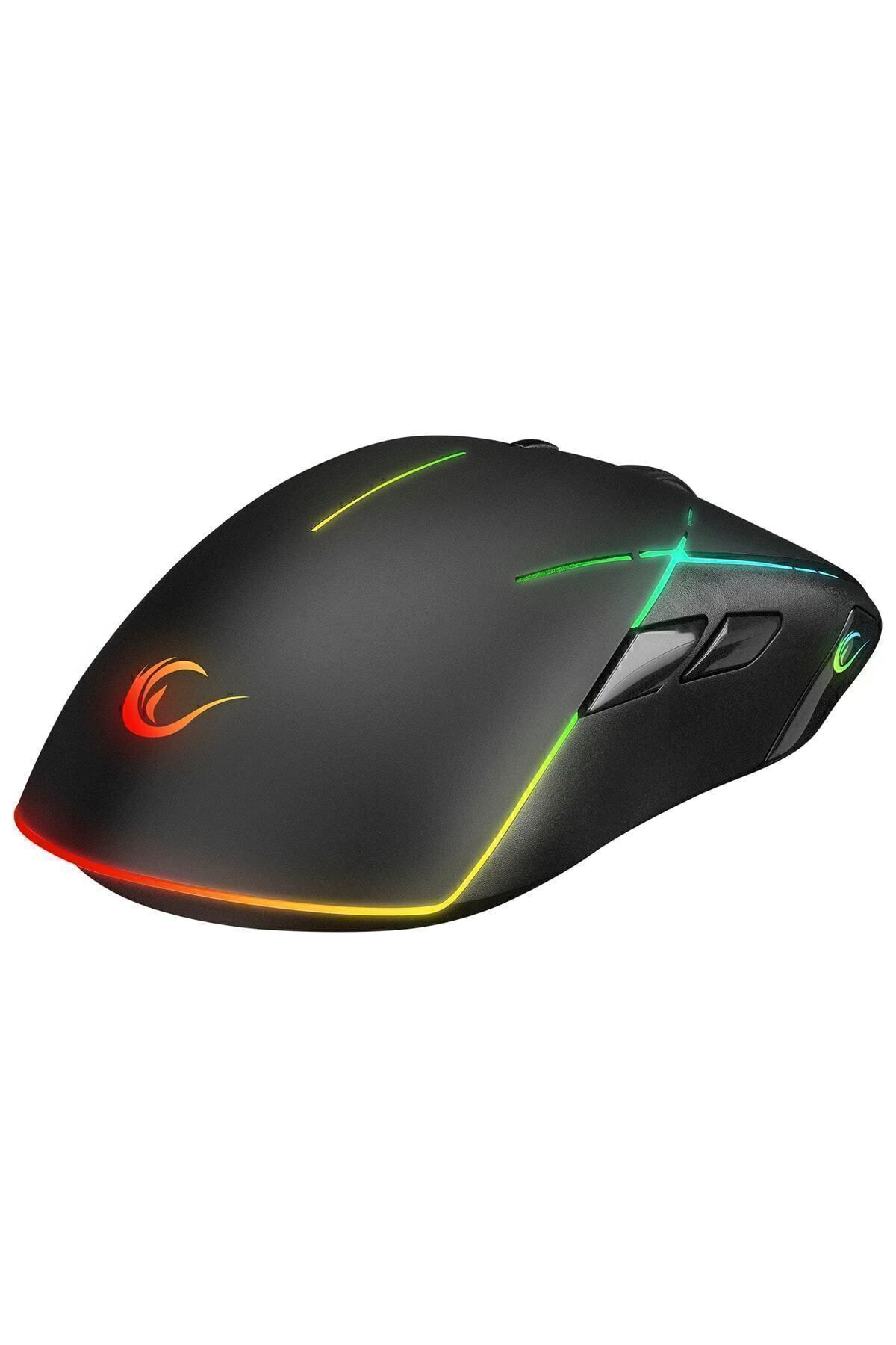 Rampage Smx-r115 Gear-x 6400dpi Hareketli Rgb Işıklı 9 Adet Makro Tuşlu Gaming Oyuncu Mouse