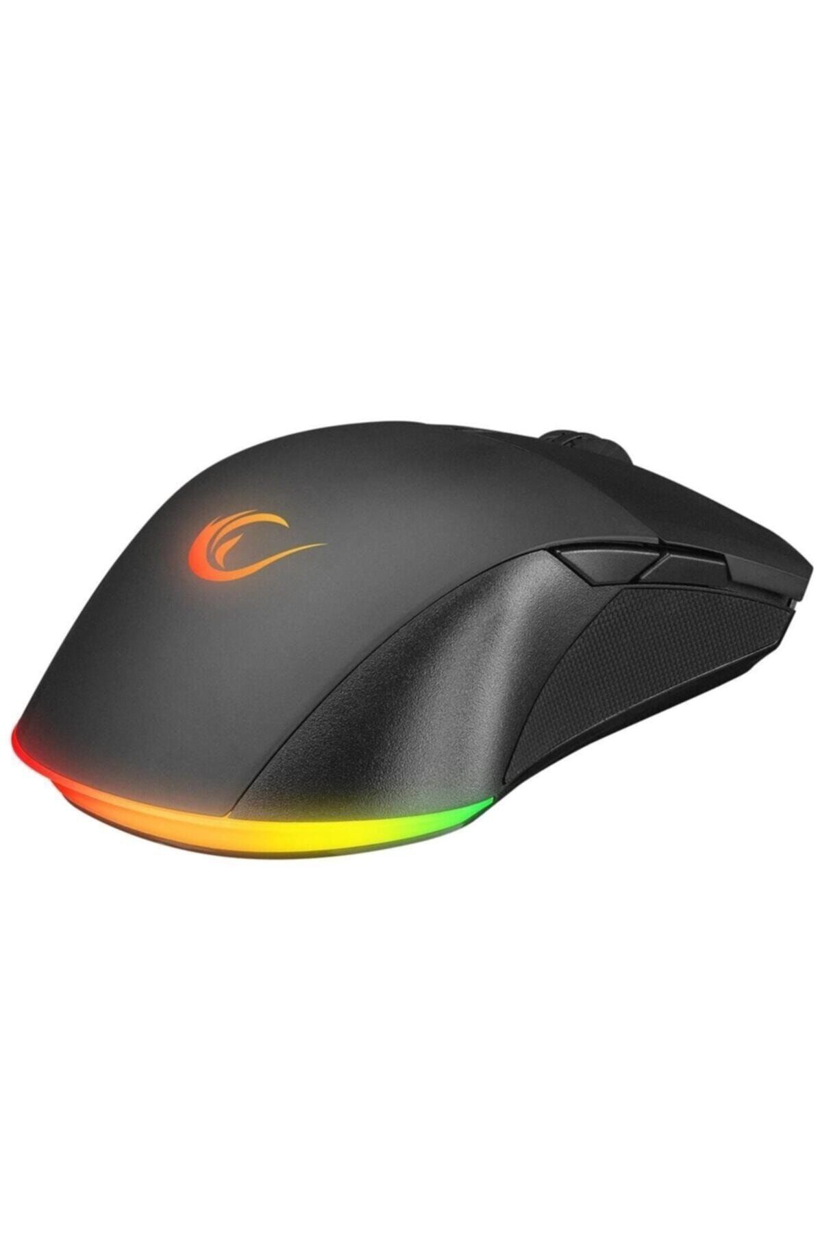 Rampage Smx-r29 Hero Usb Siyah Rgb Işıklı+macro 7200dpi / 1000hz Gaming Oyuncu Mouse Modern Tasarım 8263