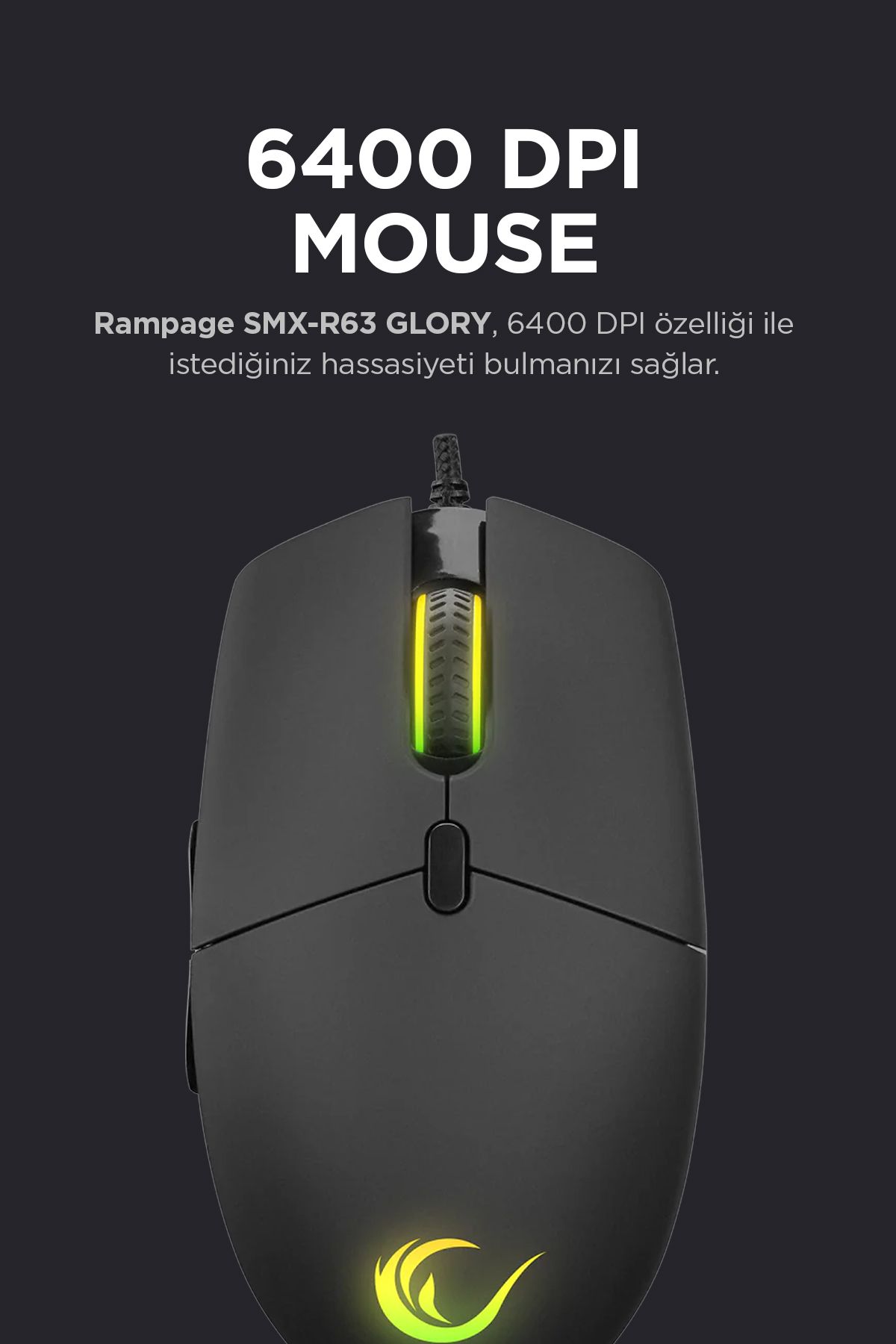 Rampage Smx-r63 Rgb Oyuncu Mouse & Bygamex 25x35cm Mousepad 2li Set