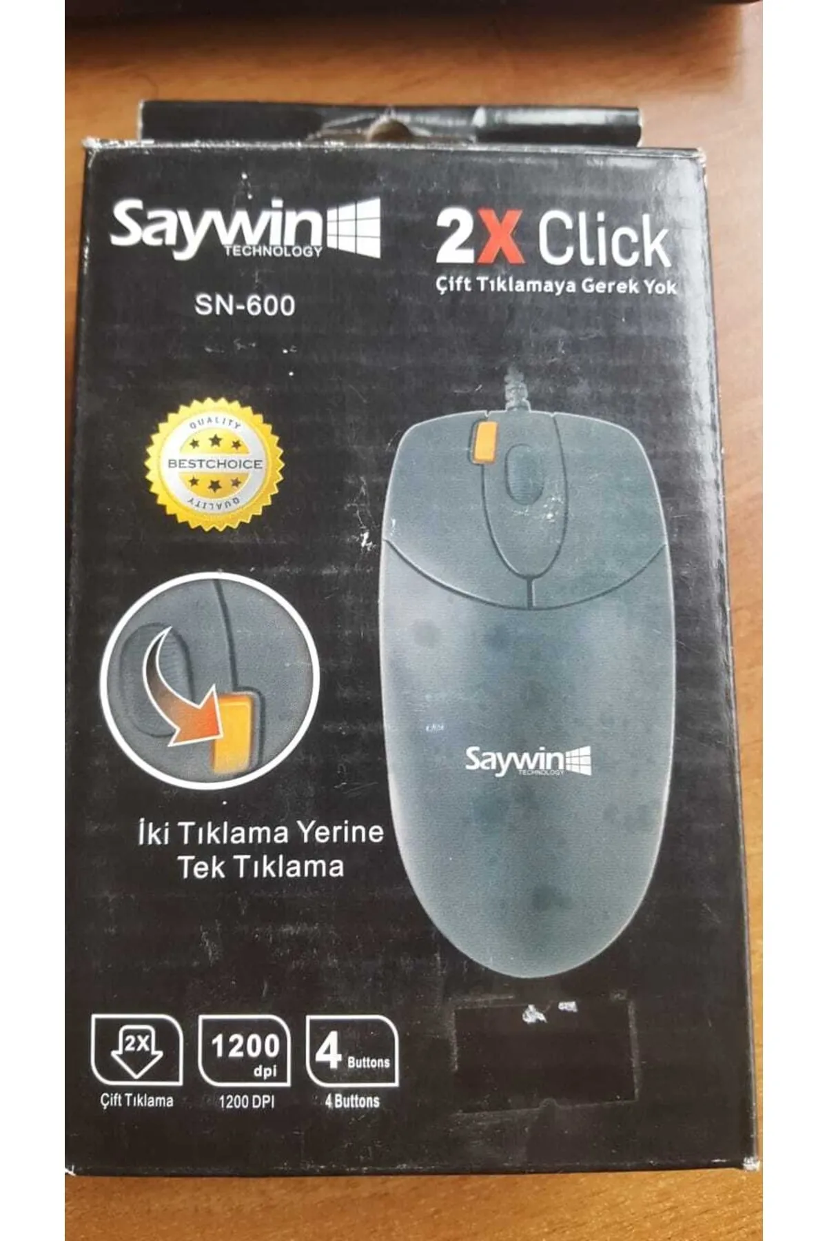 SAYWİN Sn-600 2x Click Mouse "iki Tıklama Yerine Tek Tıklama"