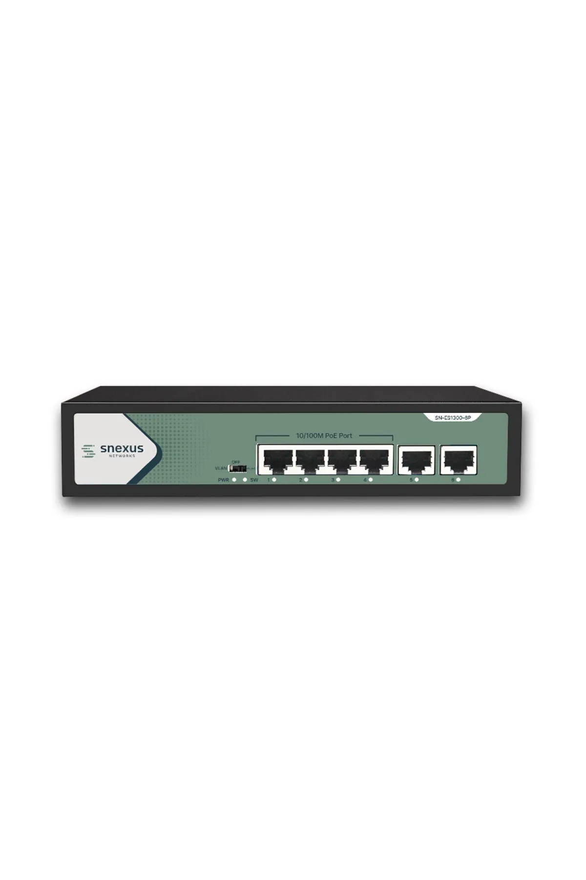 SNEXUS NETWORKS Sn-es1300-6p 4 Port Poe 2 Port 10/100m Rj45 Uplink Port 65 Watt Poe Switch