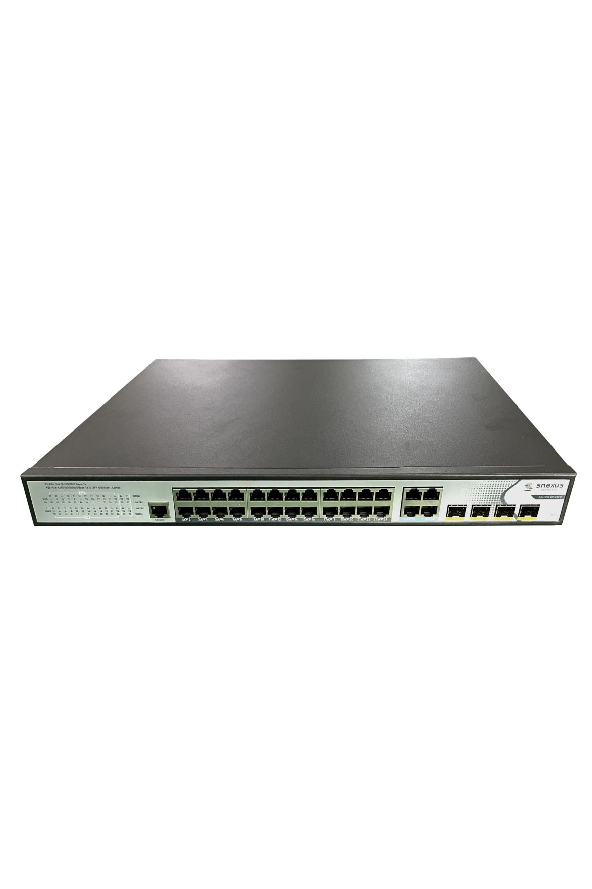 SNEXUS NETWORKS SN-GS2300-28F 24 x 10/100 /1000M Port + 4 x Combo (SFP/RJ45) Port + 1 x Console Port