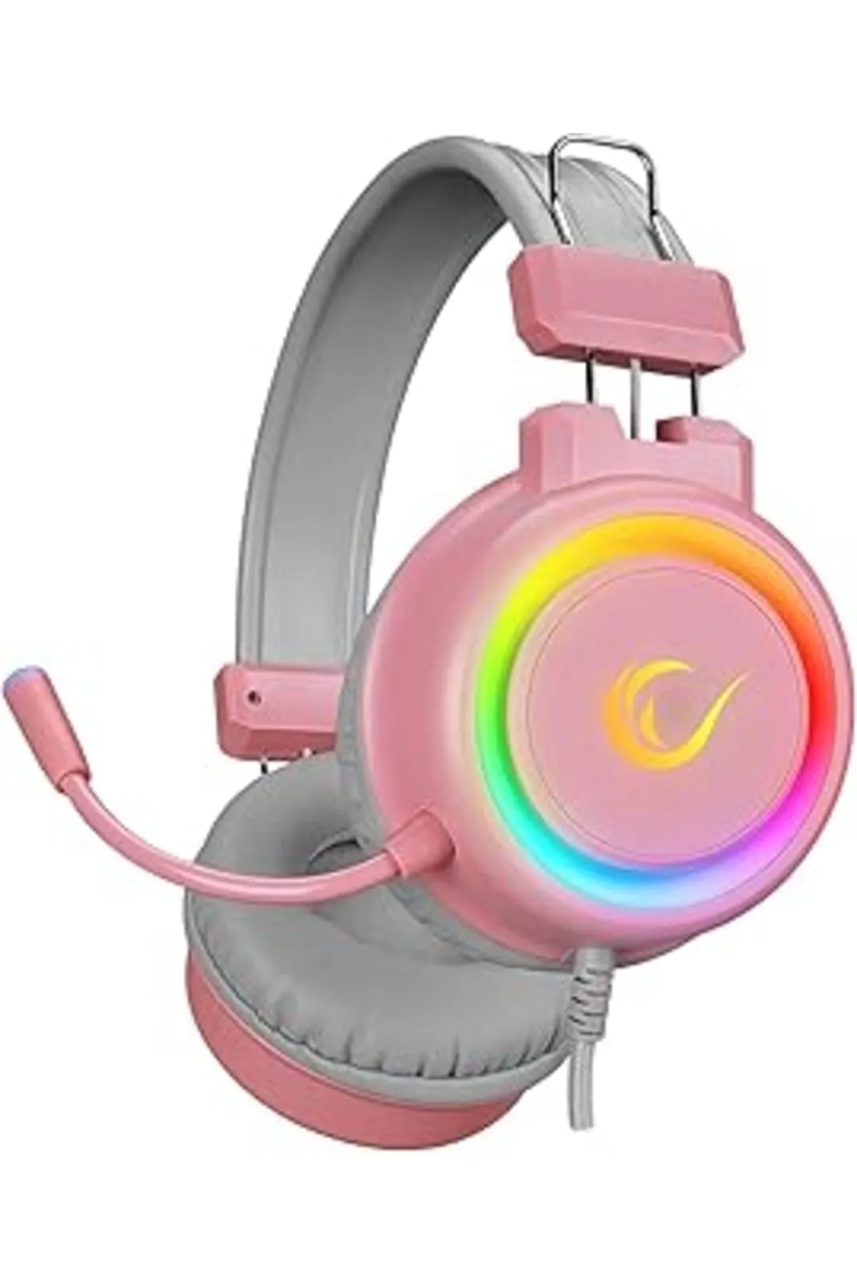 NZM TİCARET Sn-r10 Alquist Pembe 3,5mm Rgb Gaming Oyuncu Mikrofonlu Kulaklık