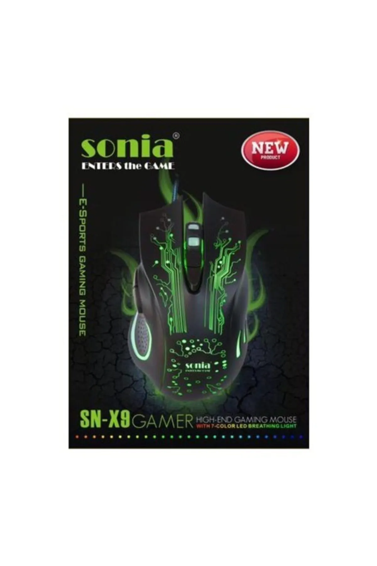 Sonia Sn-x9 Kablolu Gaming Oyuncu Mouse