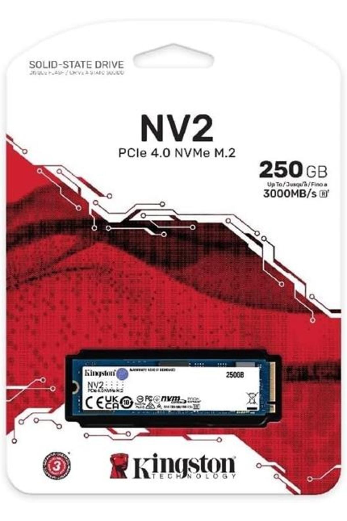 Kingston Snv2s/250g 250 Gb 3000 - 1300 Mb/s Nvme Pcıe M.2 Ssd