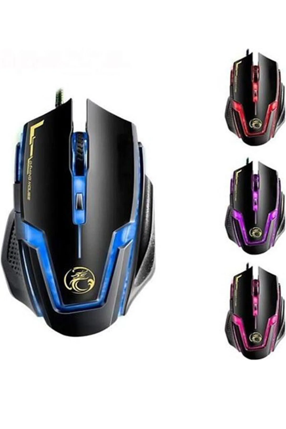 TahTicMer Sonia A9 Oyun Mouse Kablolu Usb Optik Oyuncu Mause Ergonomik Led Işıklı Gaming 6 Tuş Fonksiyon