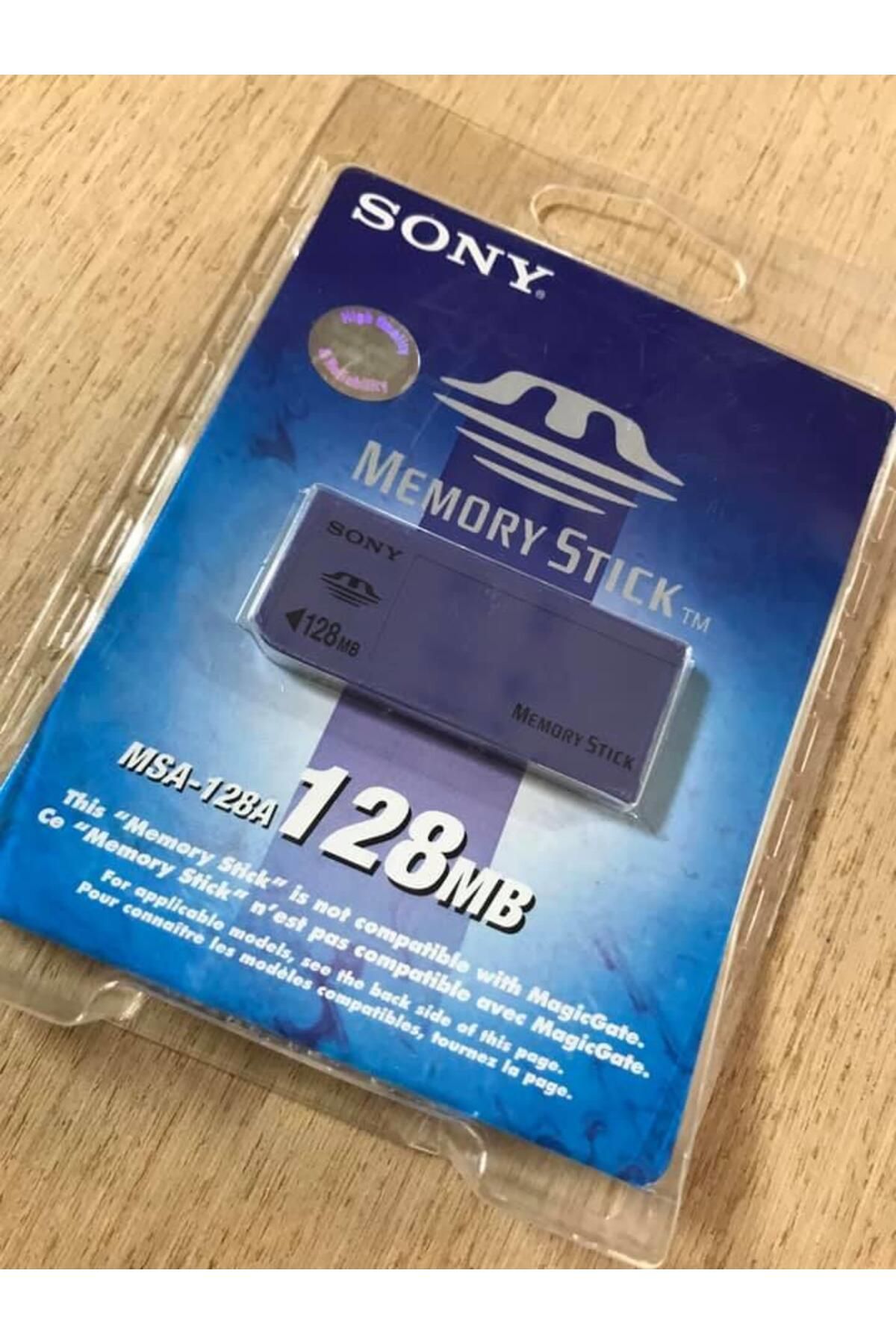 Hasyılmaz Sony MSA-128A Memory Stick 128 MB Hafıza Kartı - Sony Eski Model Kameralar için Hafıza Kartı